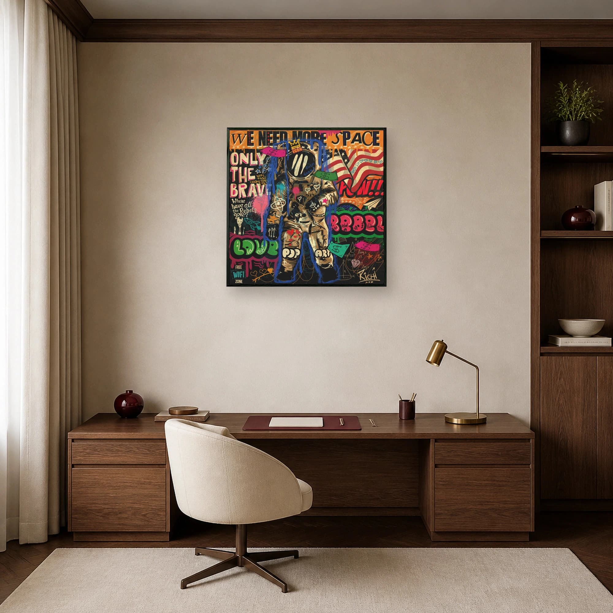 Urban Astronaut Pop Art Canvas & Fine Art Print, view 6