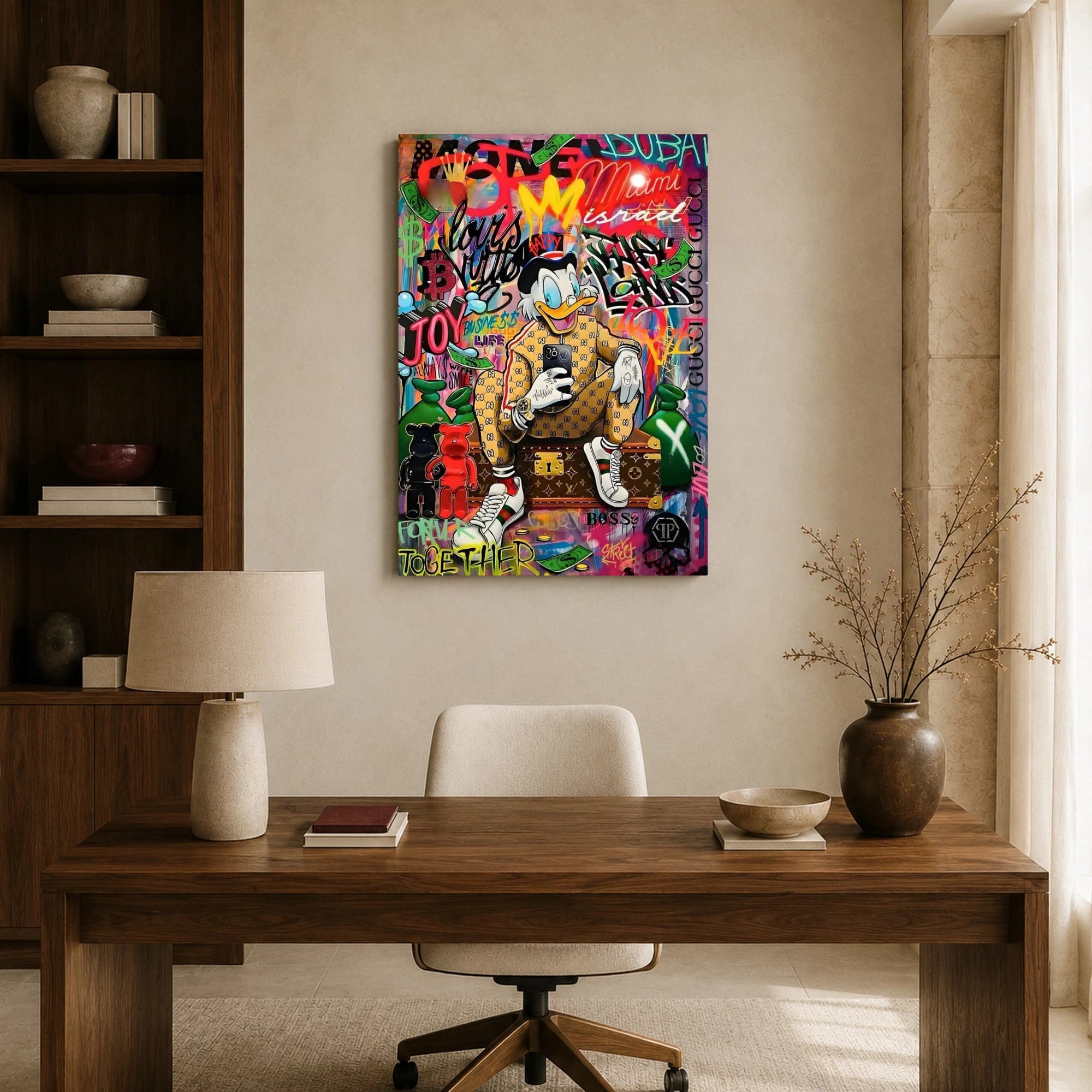 Luxury Urban Duck Pop Art Canvas Print, view 8