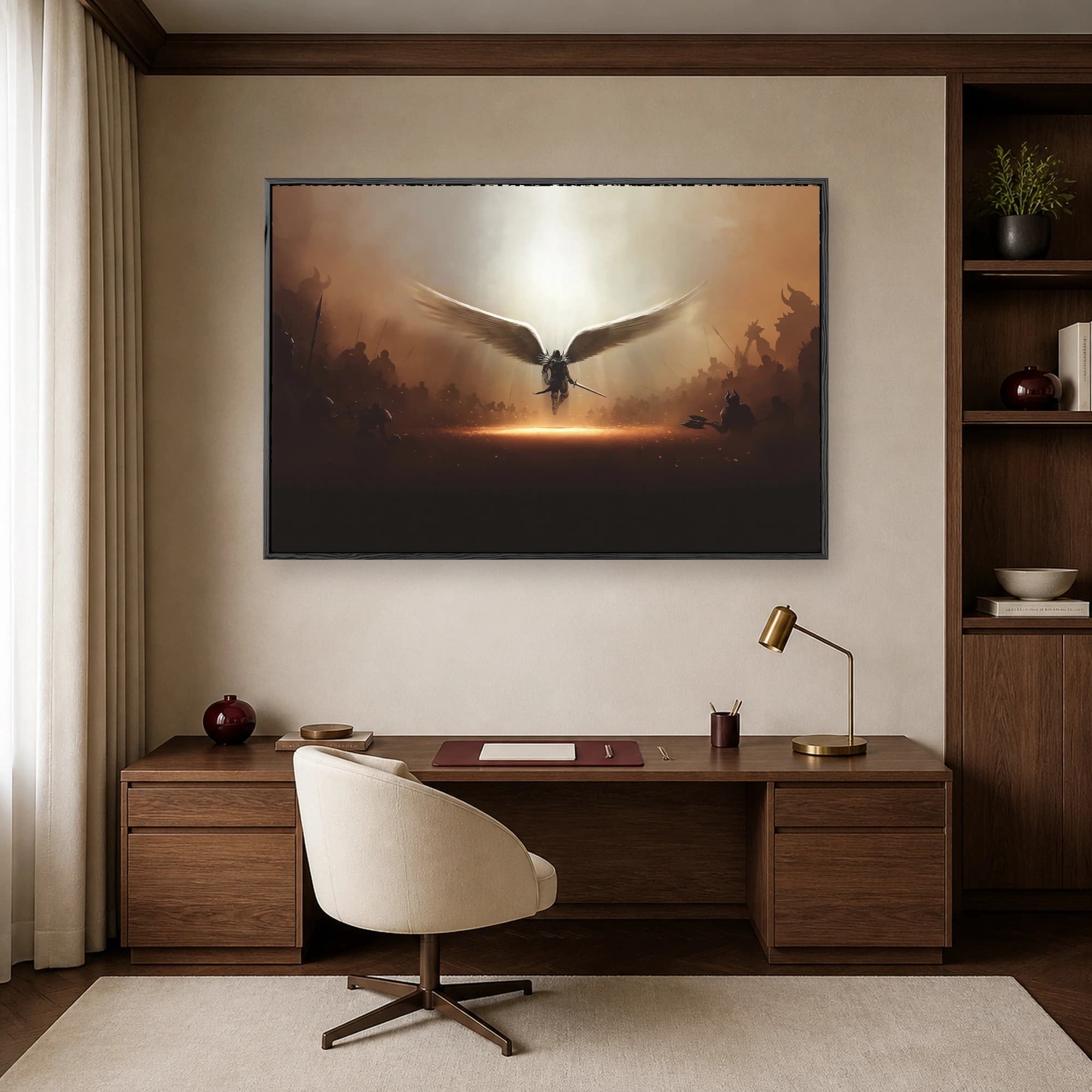 Archangel of Divine Light Dark Fantasy Wall Art, view 6