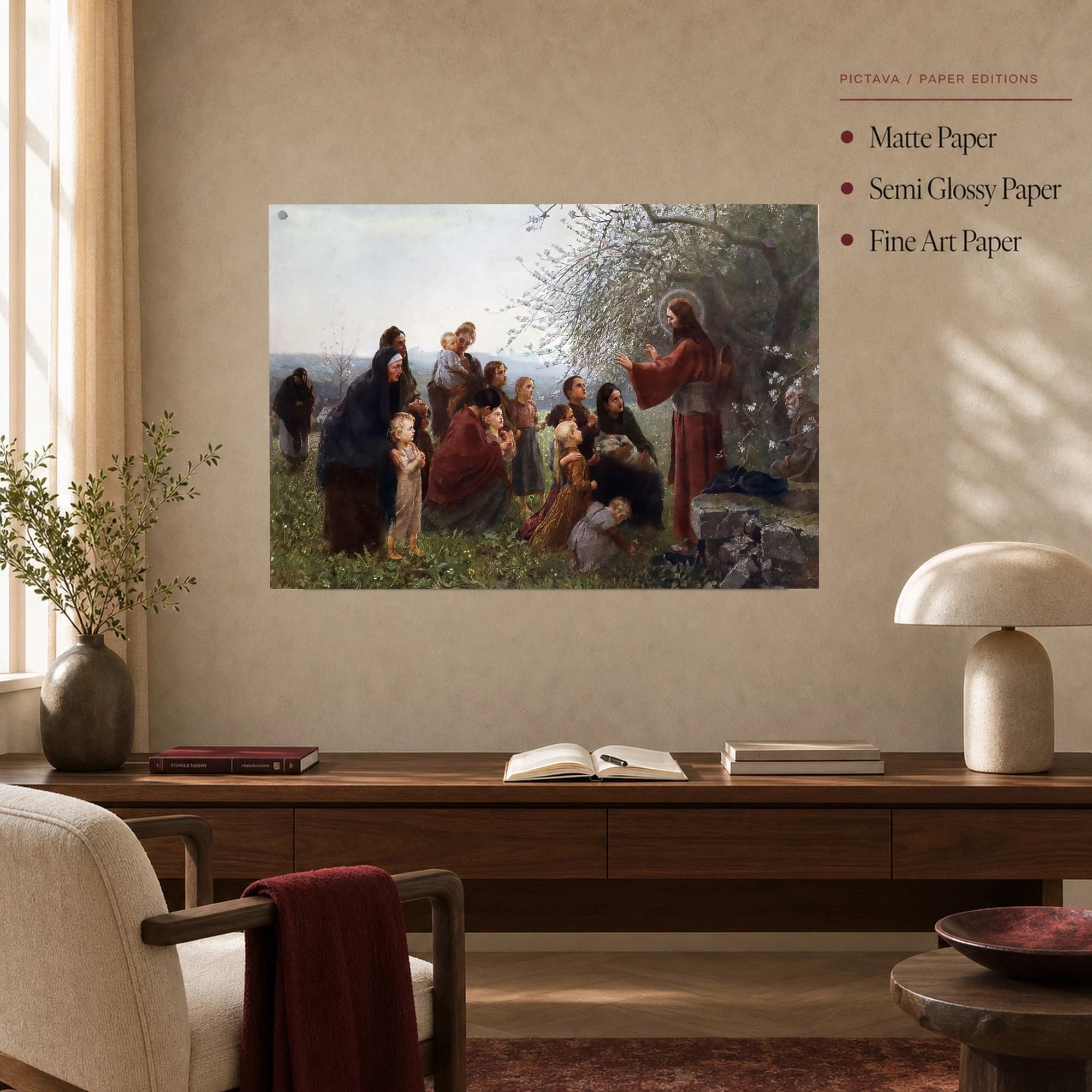 Christ Blessing the Children Vintage Fine Art Print, view 4
