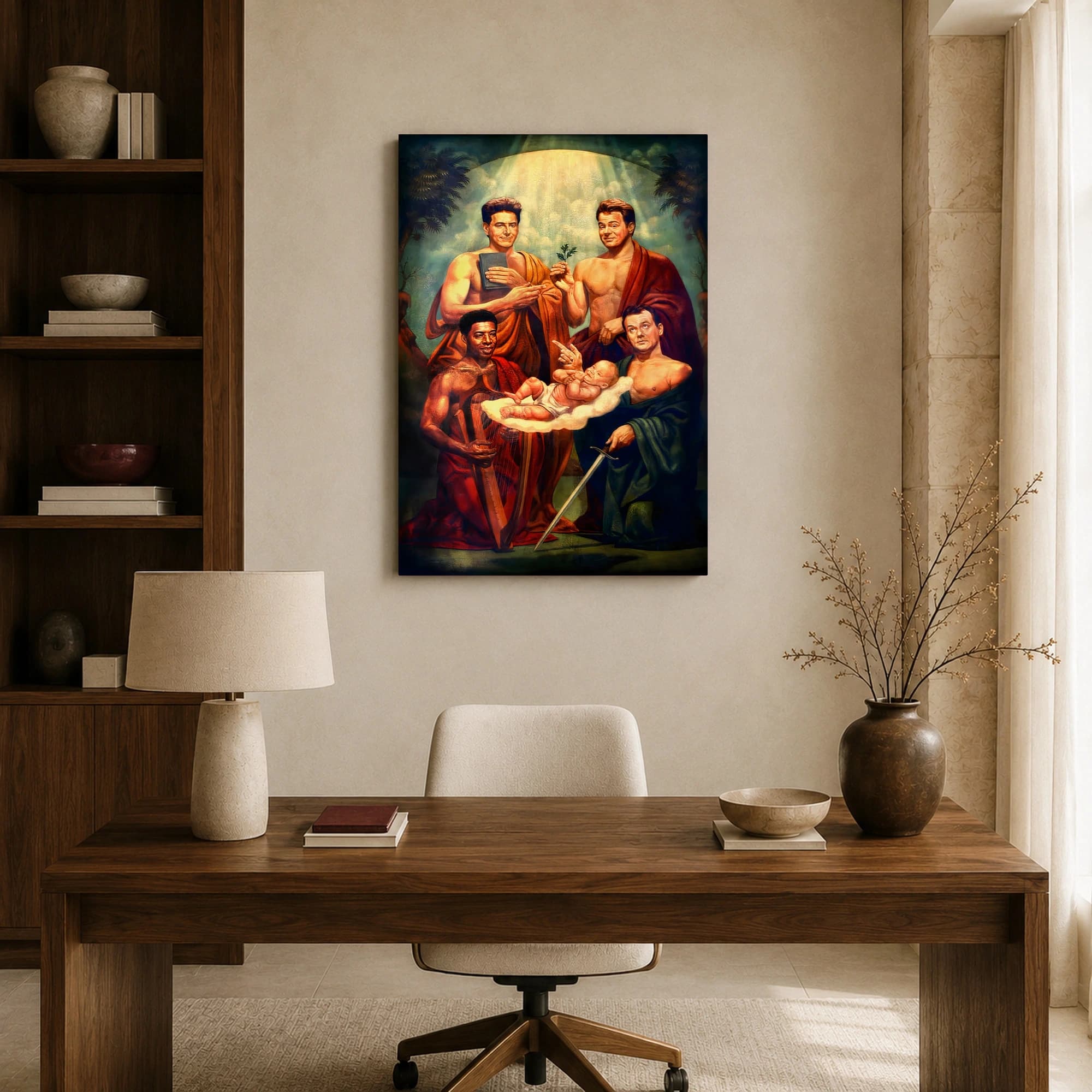 Renaissance Celebrity Parody Canvas Print, view 8