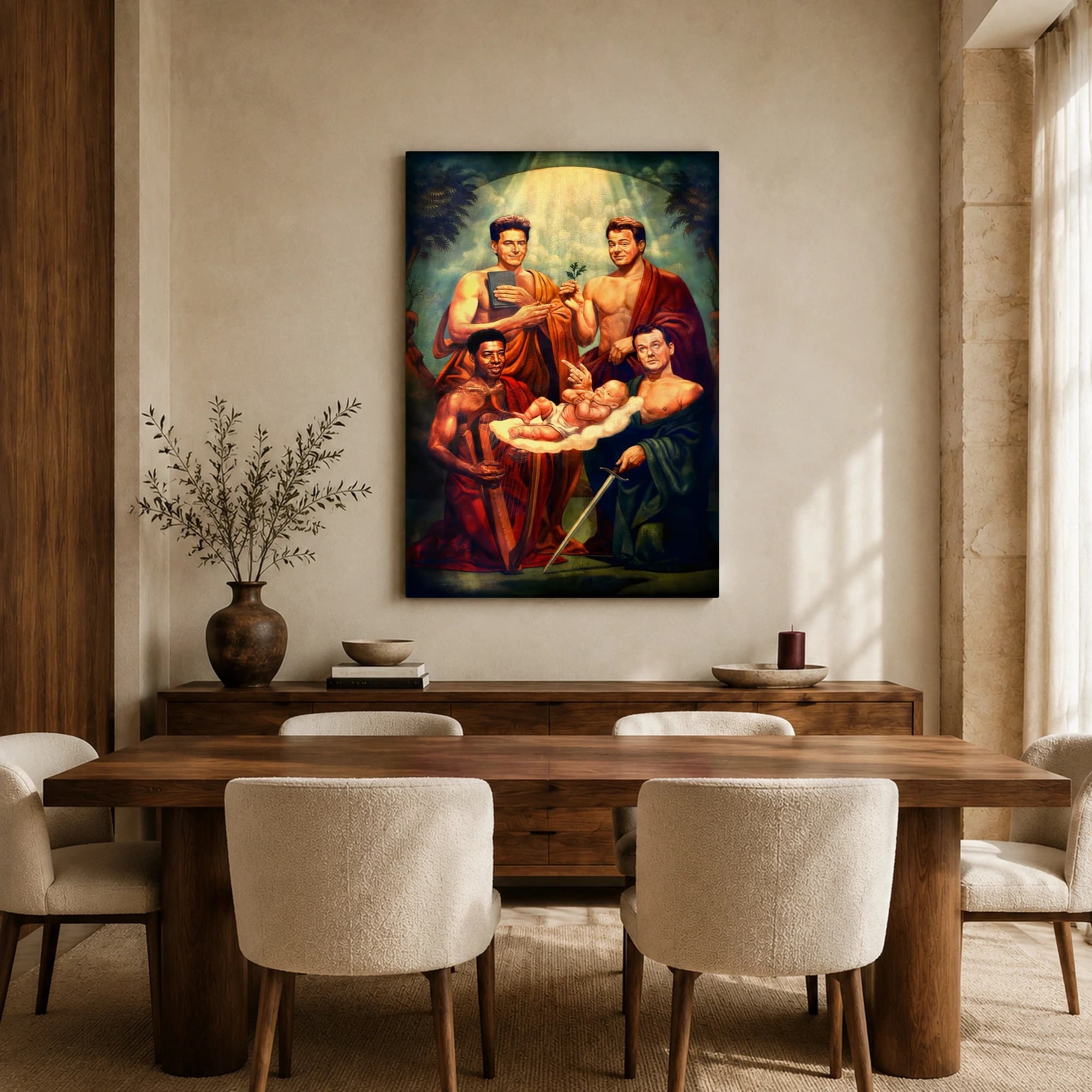 Renaissance Celebrity Parody Canvas Print, view 6
