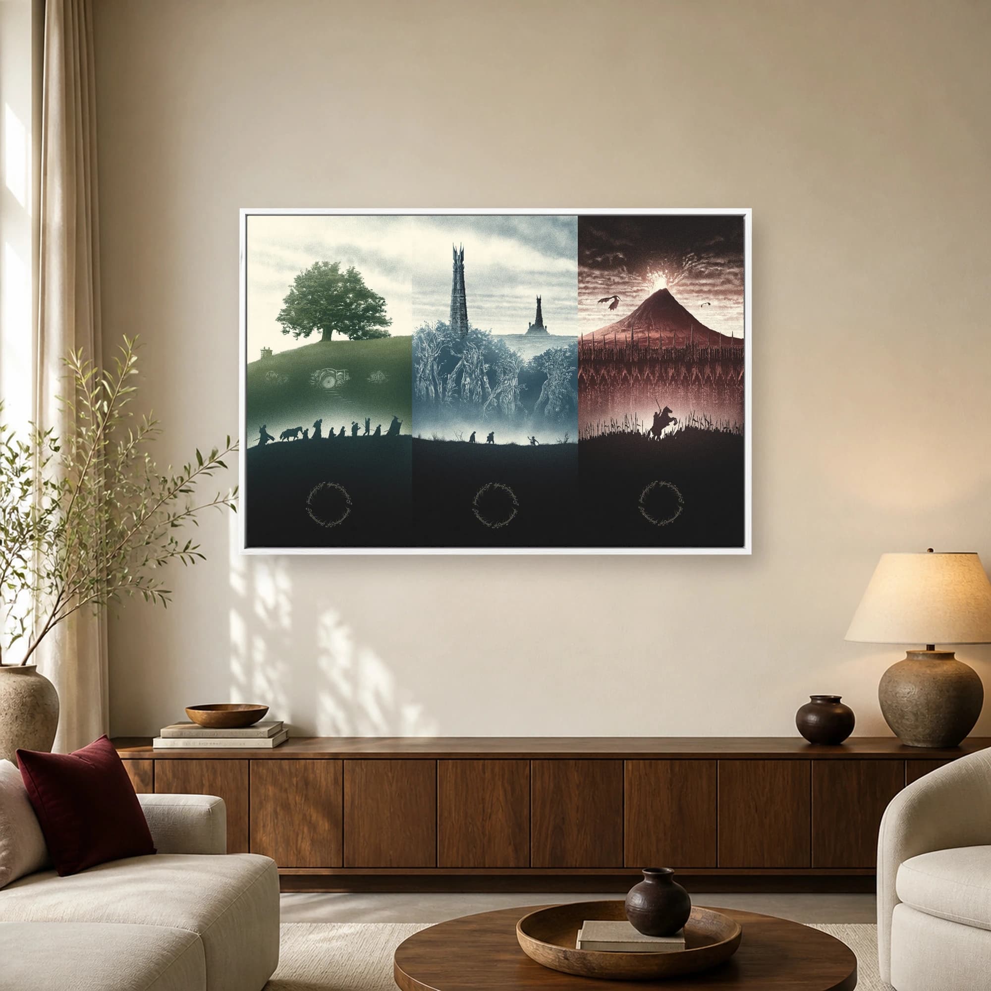 Epic Fantasy Journey Triptych Wall Art, view 2