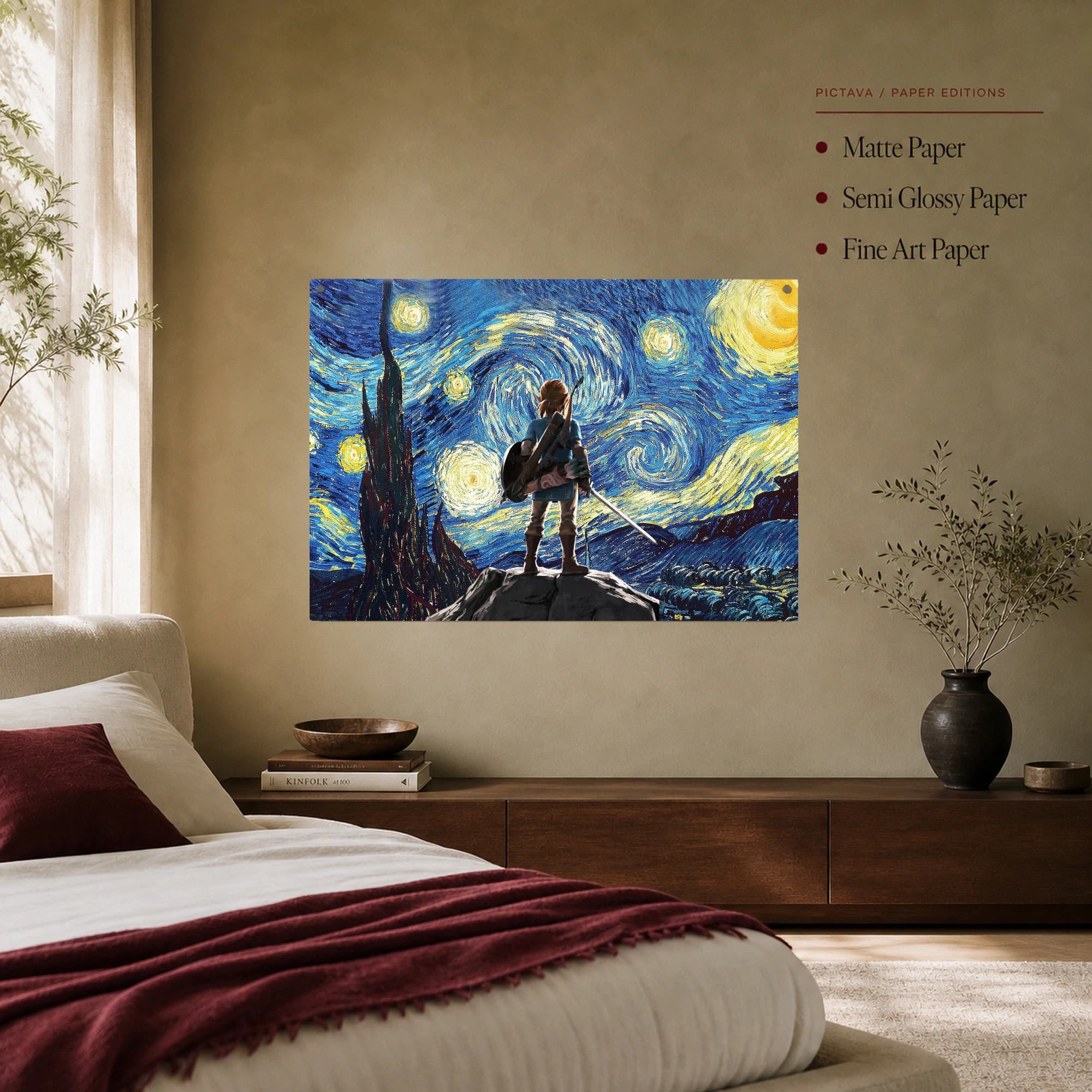 Starry Night Over Hyrule Canvas Art Print, view 7