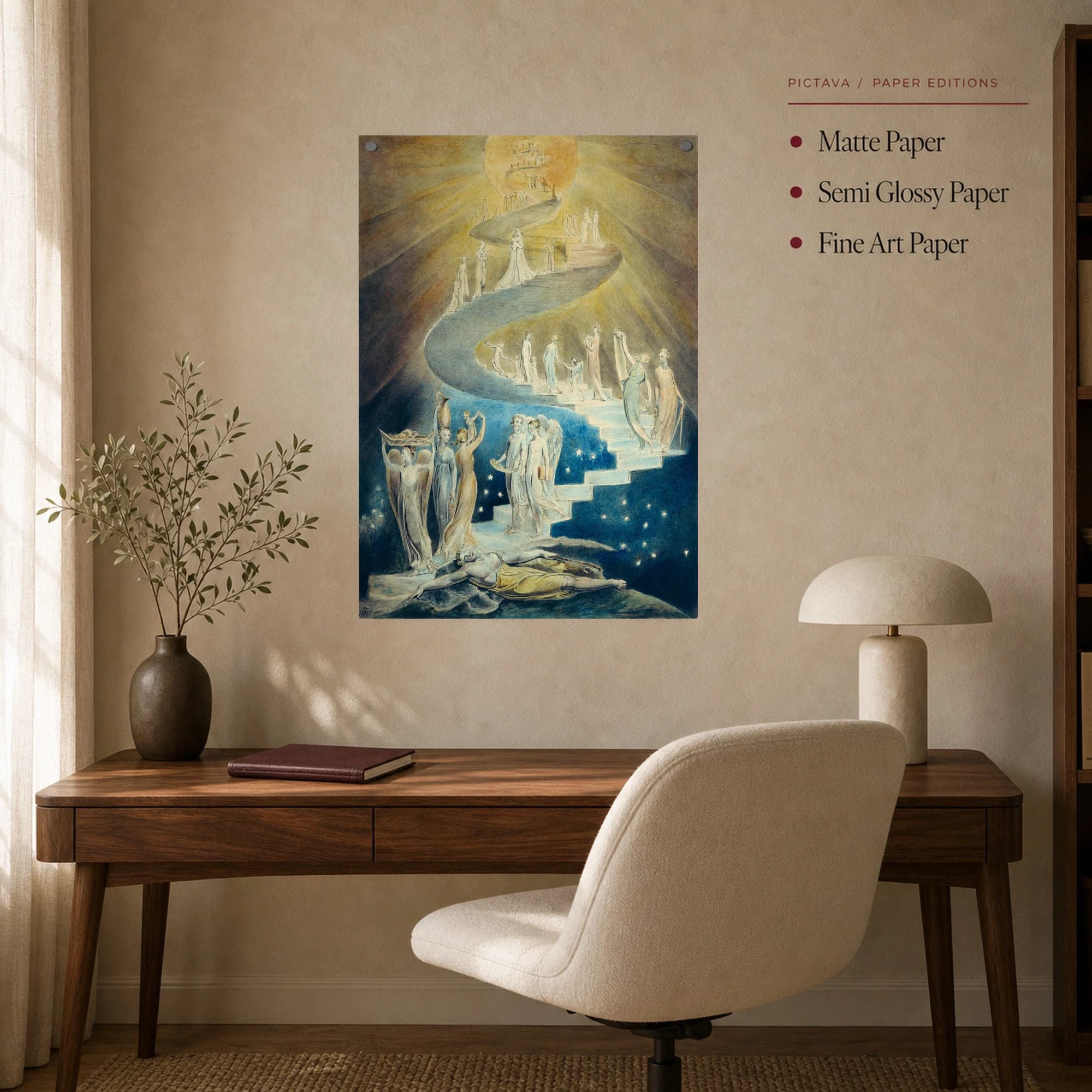 William Blake Jacob's Dream Fine Art Print, view 7