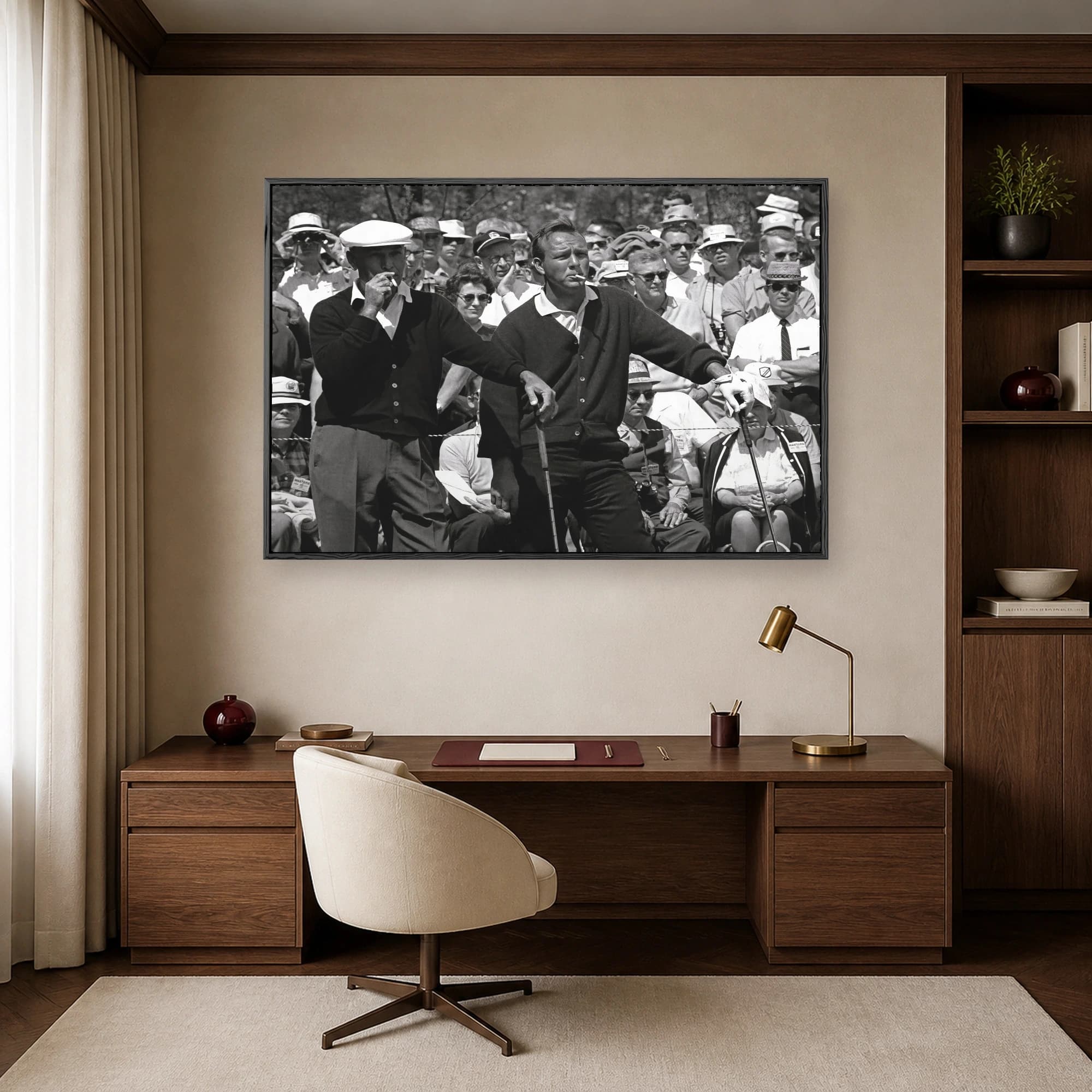 Vintage Golf Legends Black and White Wall Art Print, view 7