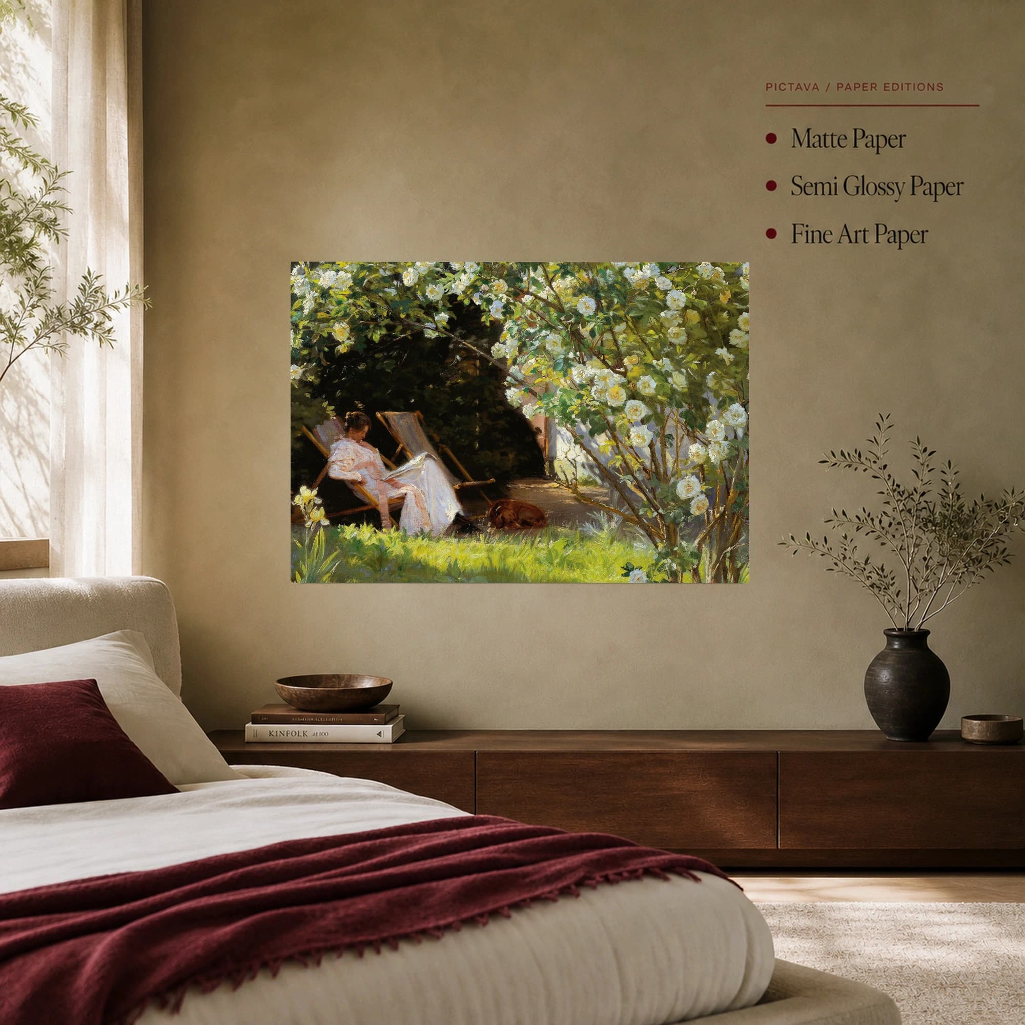 A Summer Day in the Garden Canvas Art Print, view 8