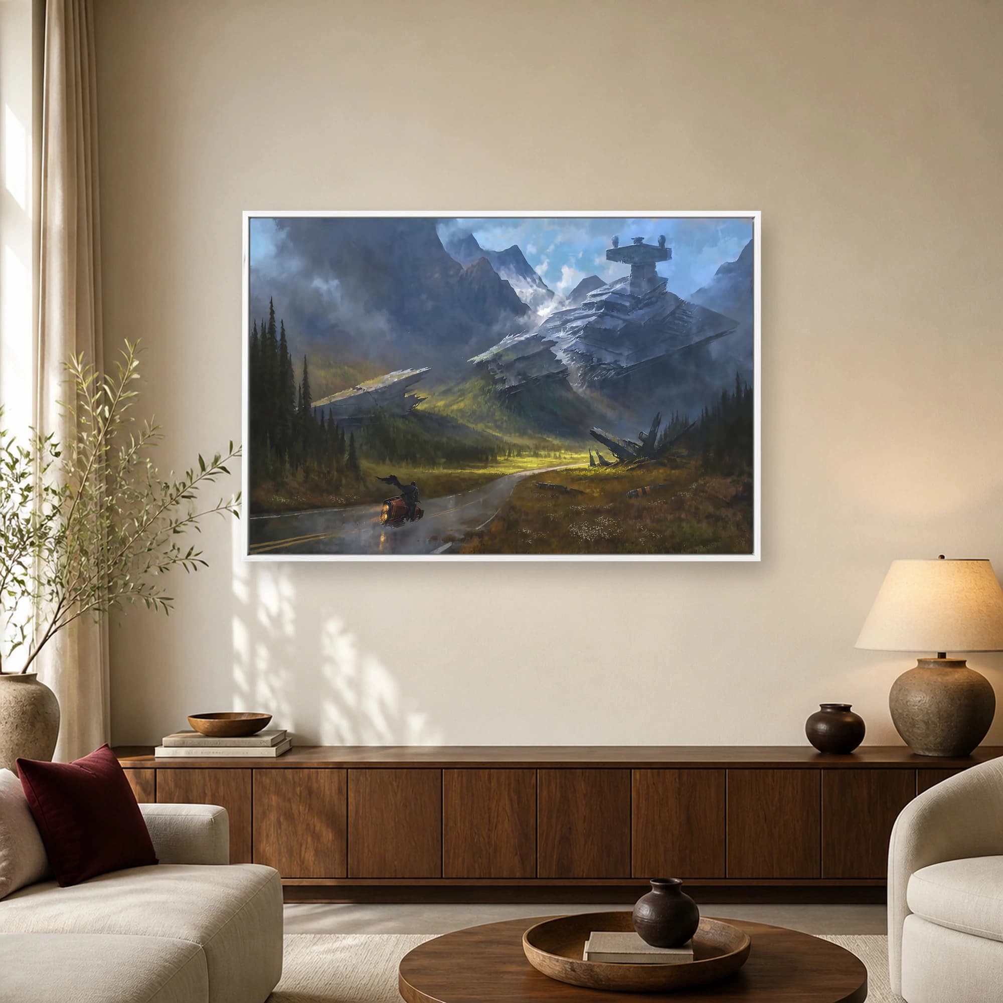 Fallen Star Destroyer Canvas Art Print, view 2