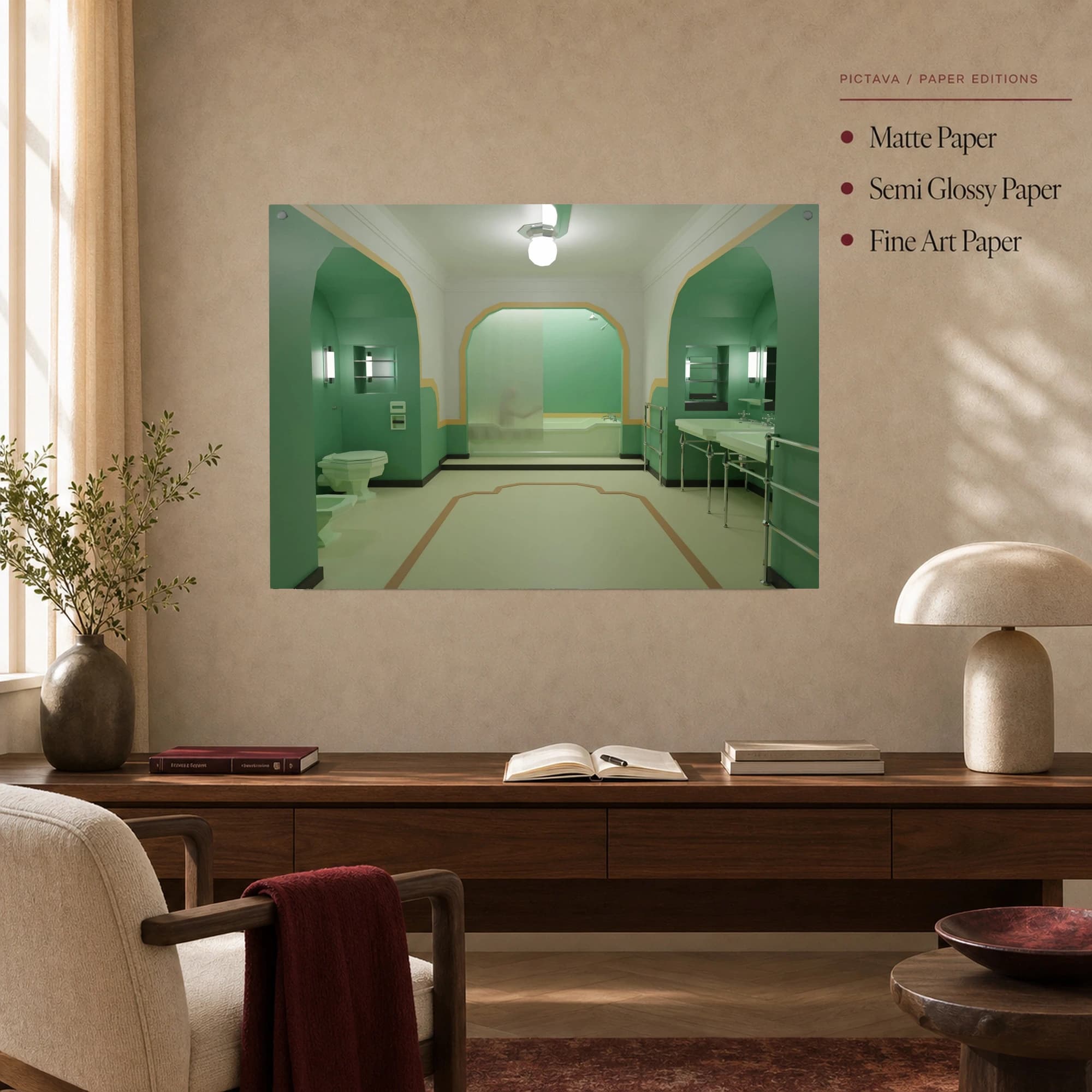 The Shining Room 237 Bathroom Cinematic Art Print, view 5