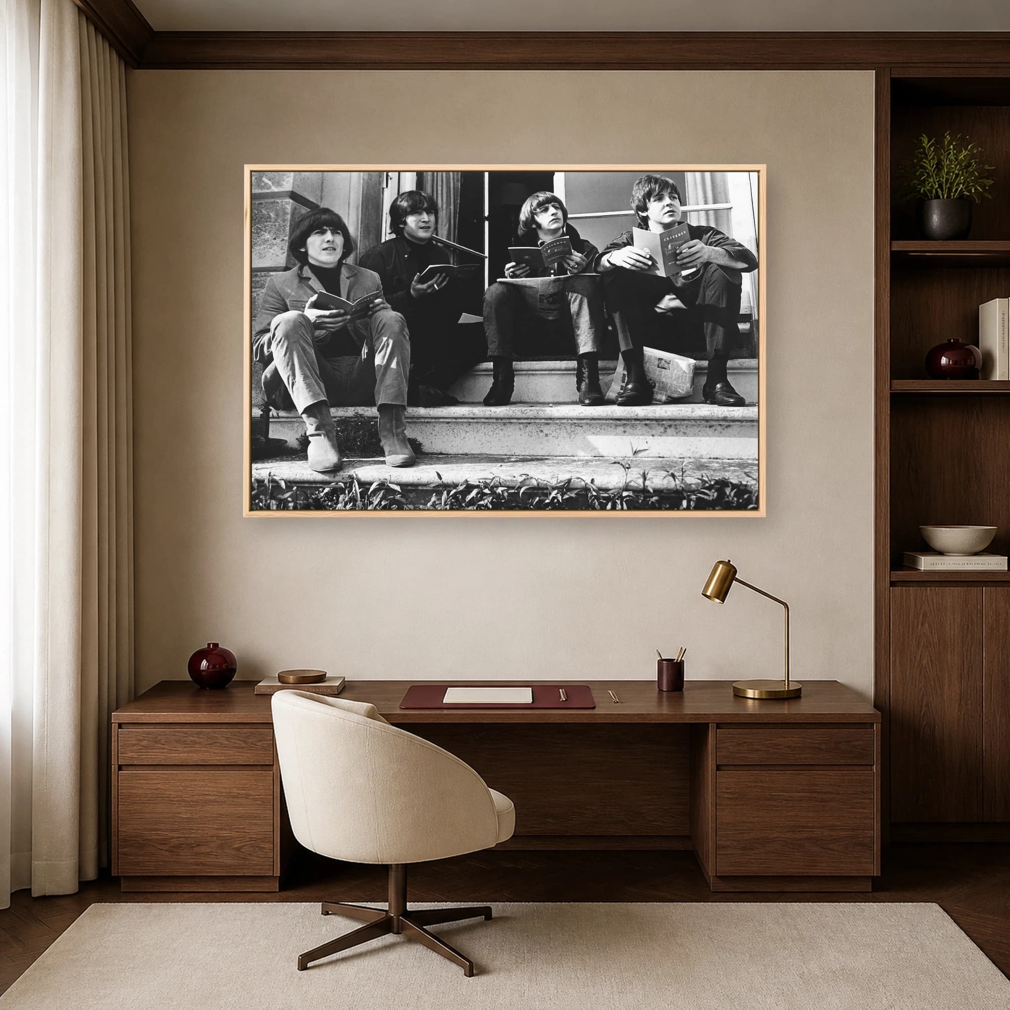 The Beatles Historic Vintage Band Photo Canvas Print, view 7