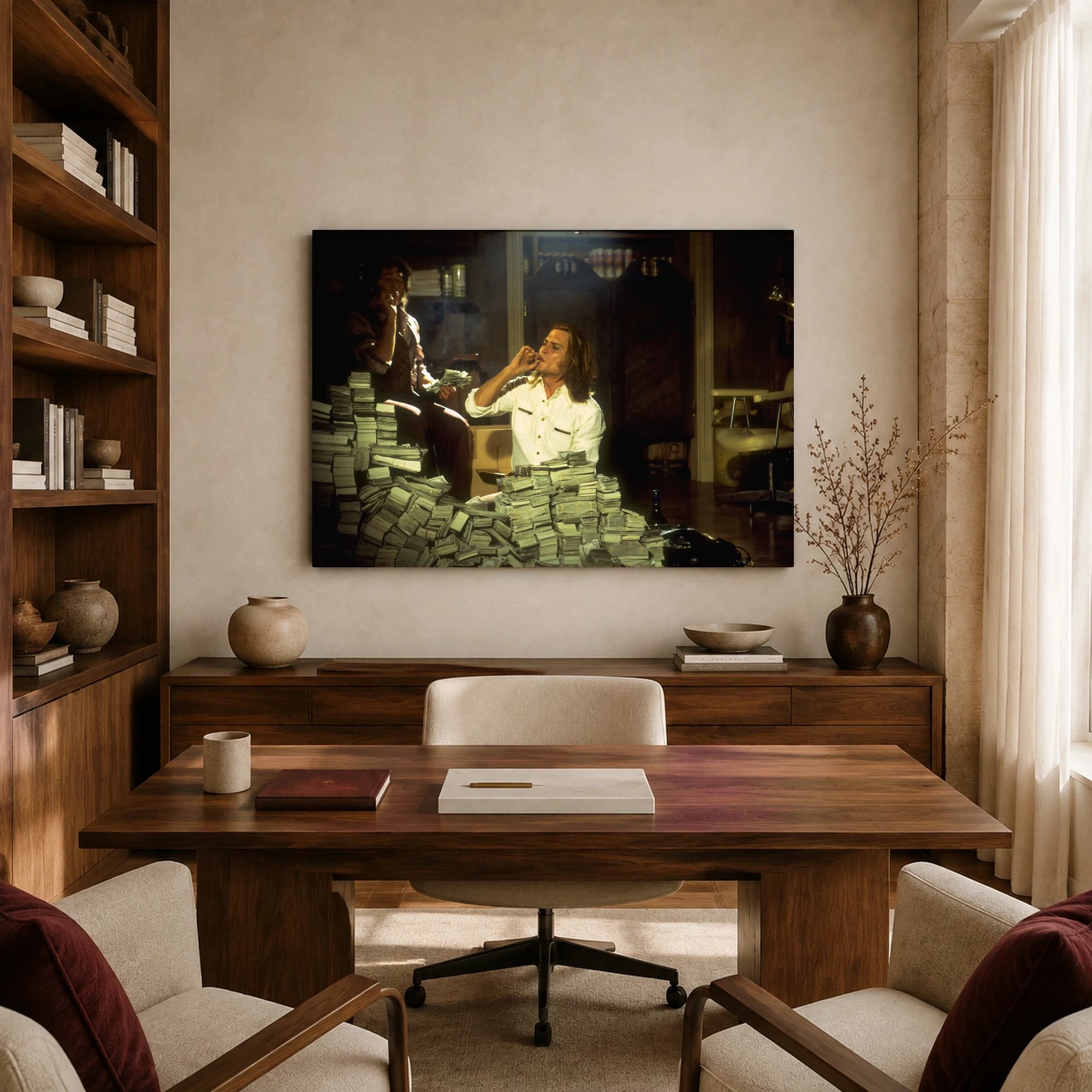 Blow Movie Wall Art - Johnny Depp Cash Stacks Print, view 8