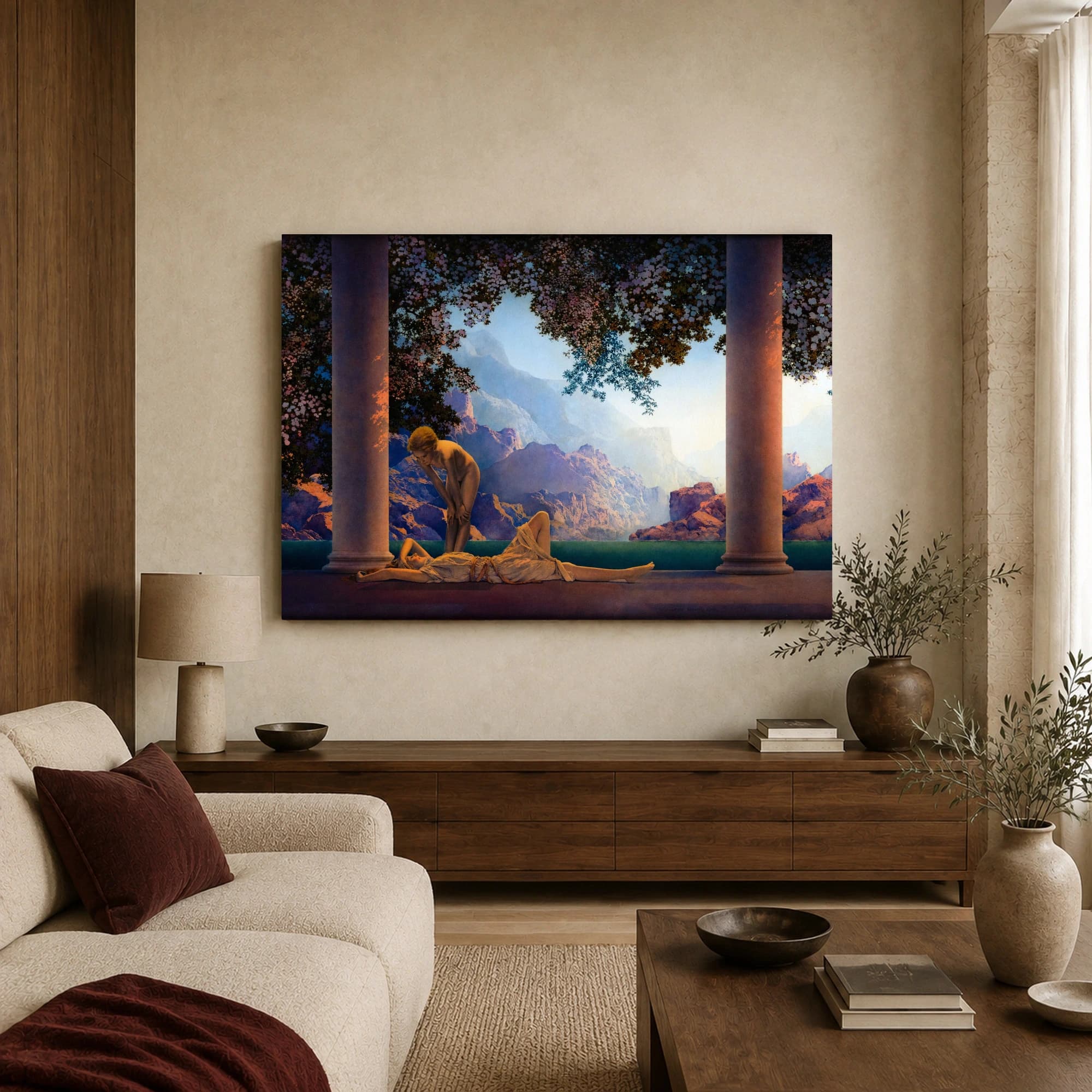 Maxfield Parrish The South Wind Canvas Art Print, view 3