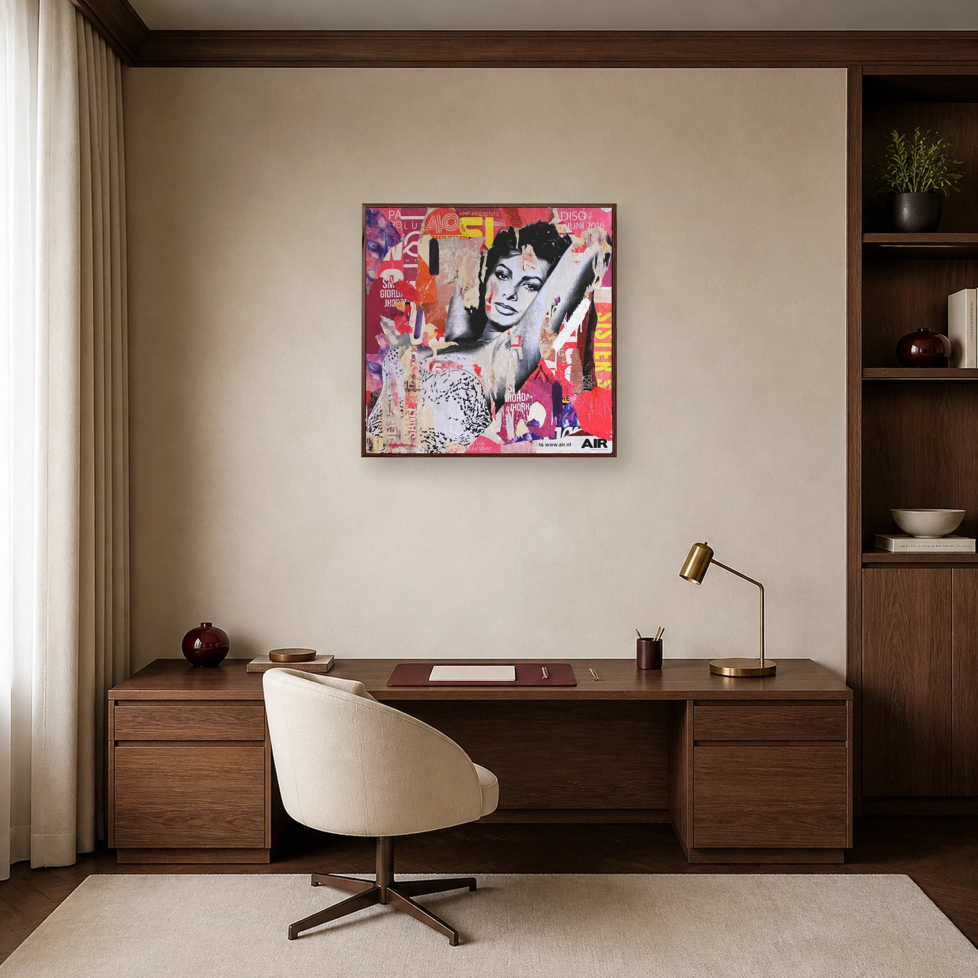 Sophia Loren Pop Art Mixed Media Poster & Canvas Print, view 7