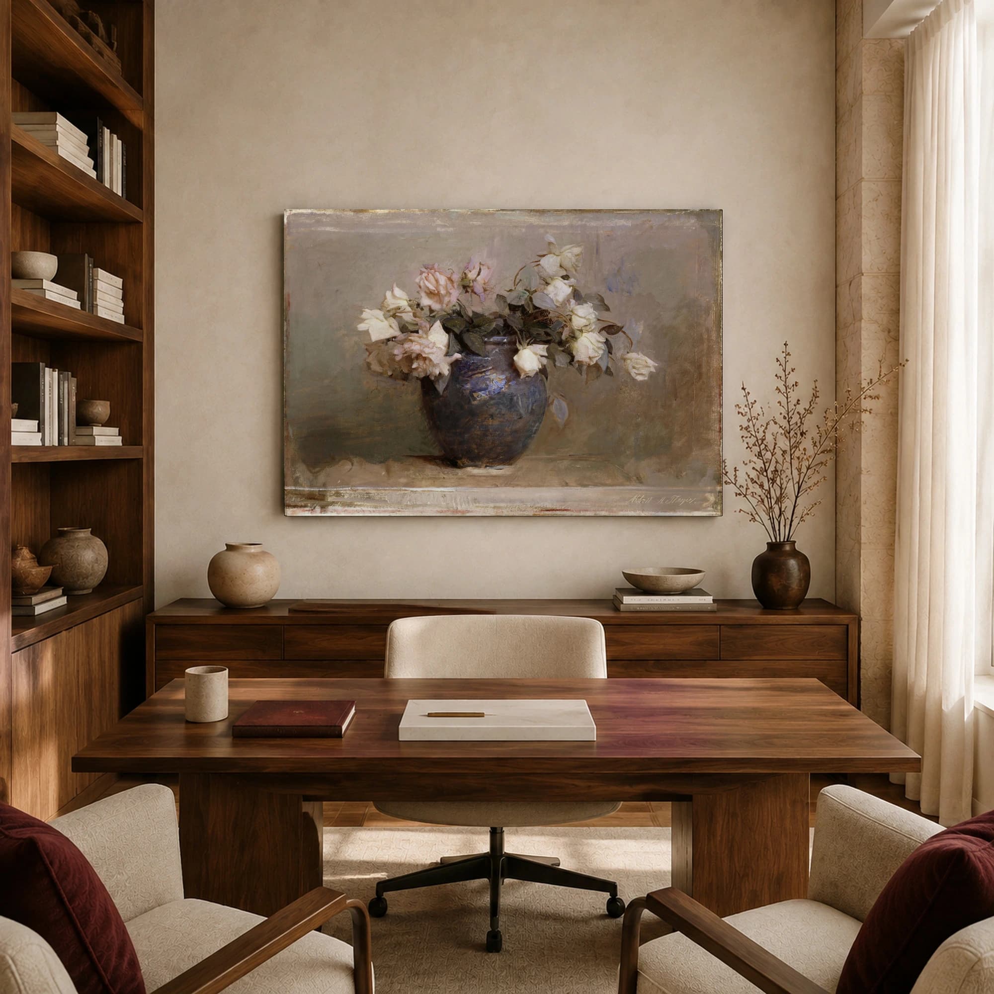 Vintage Rose Still Life Fine Art Print, view 7