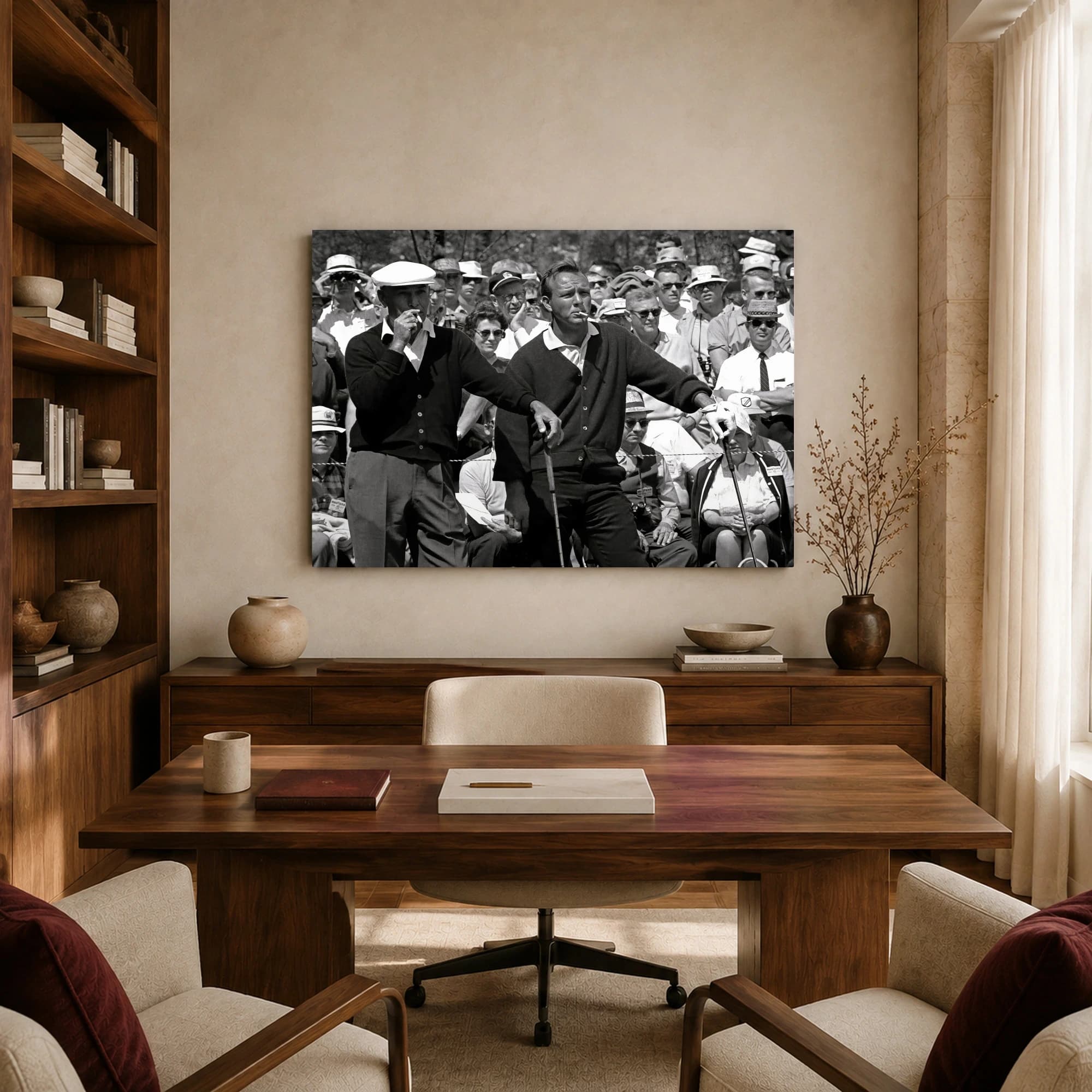Vintage Golf Legends Black and White Wall Art Print, view 8