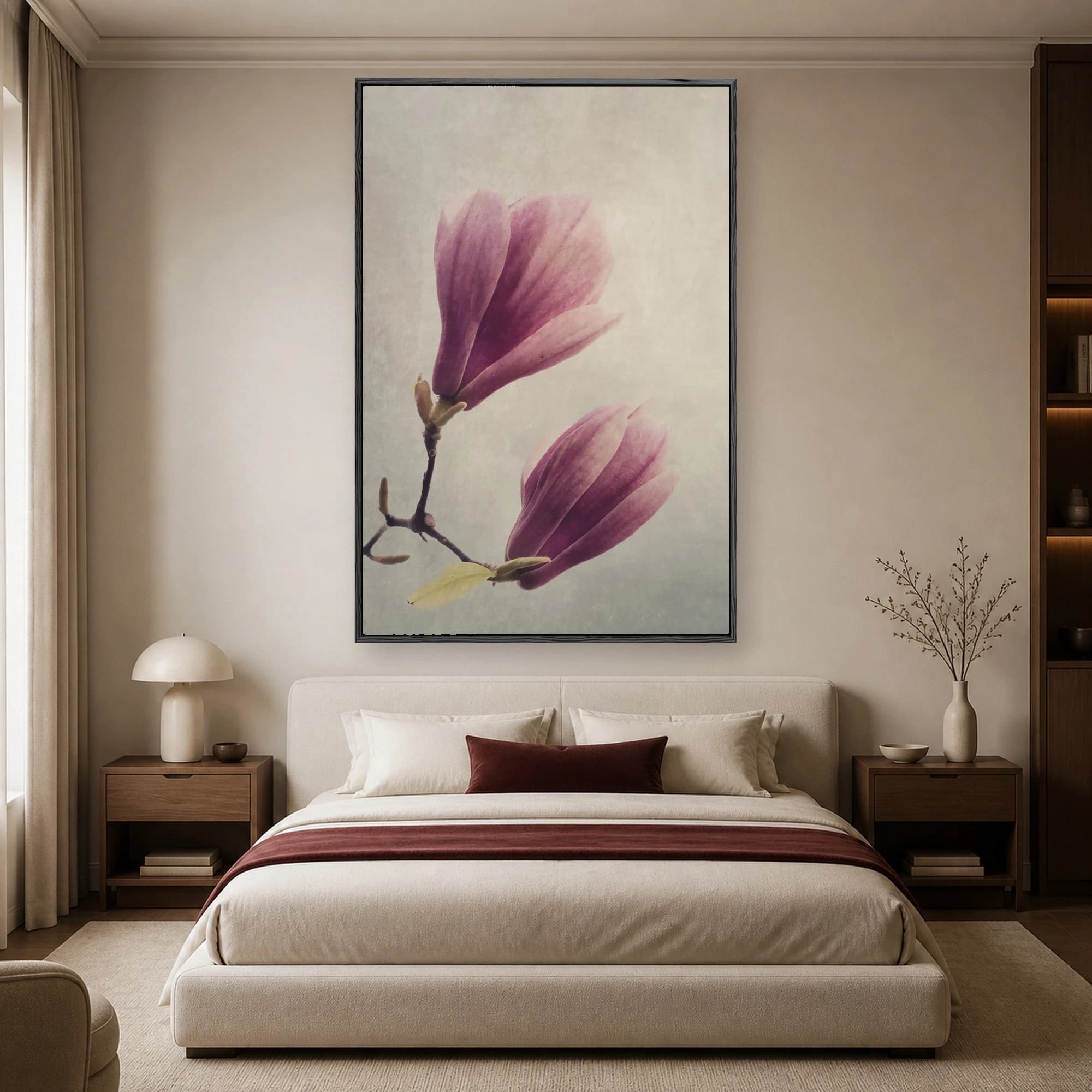 Magnolia Serenade Botanical Fine Art Print, view 4