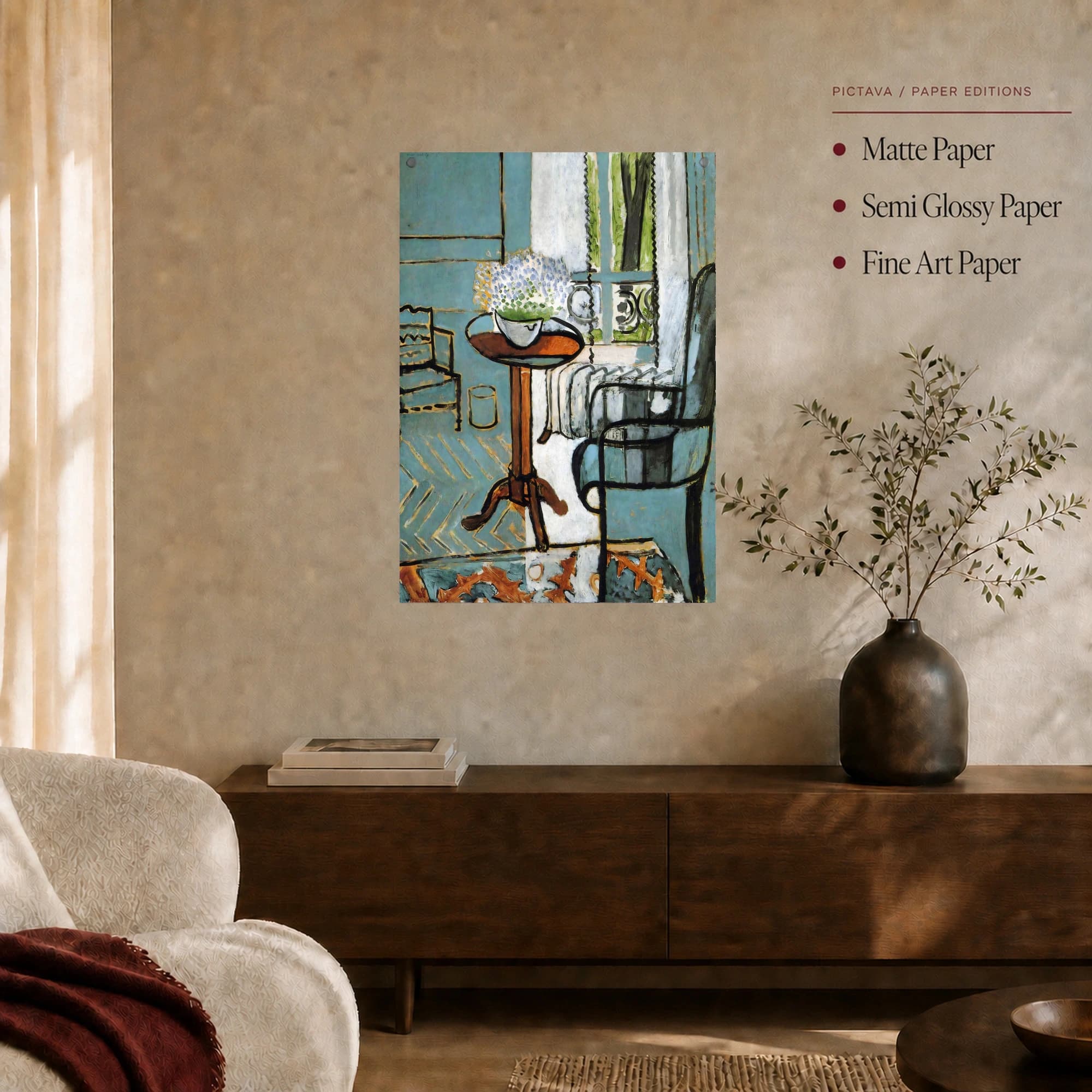 Blue Interior Still Life Fine Art Print, view 5