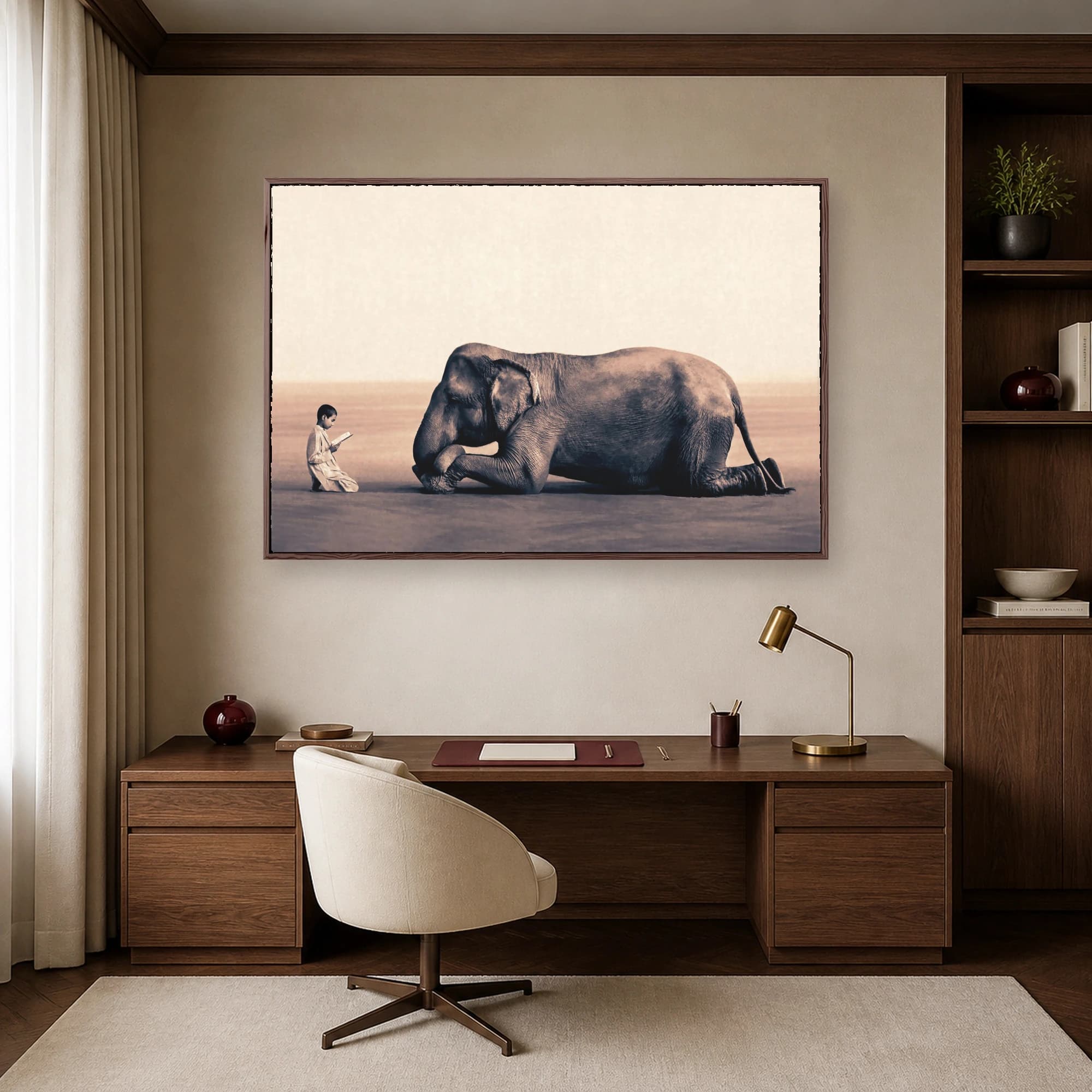 Wisdom Shared Surreal Elephant Wall Art, view 6