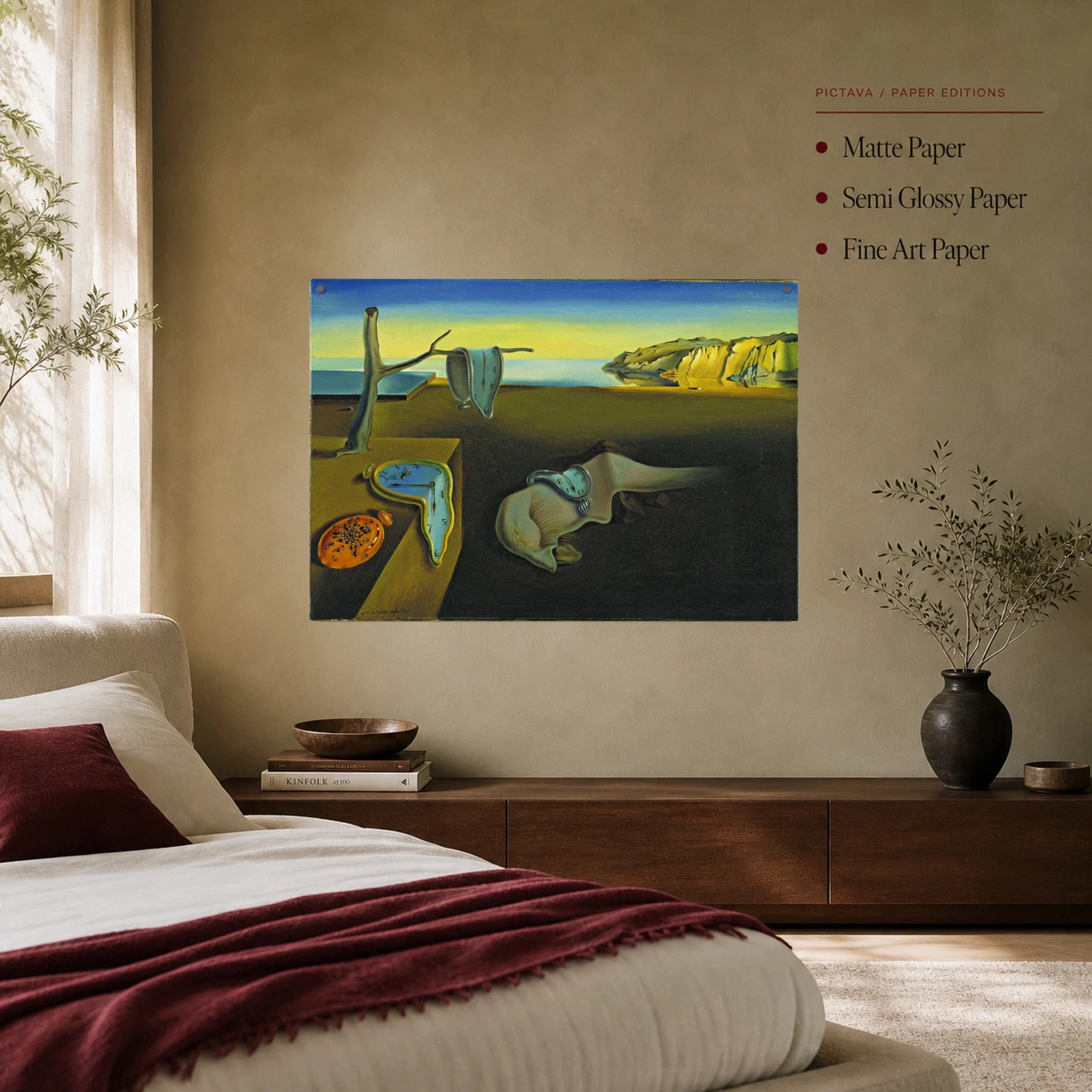 The Persistence of Memory Surrealist Wall Art, view 7