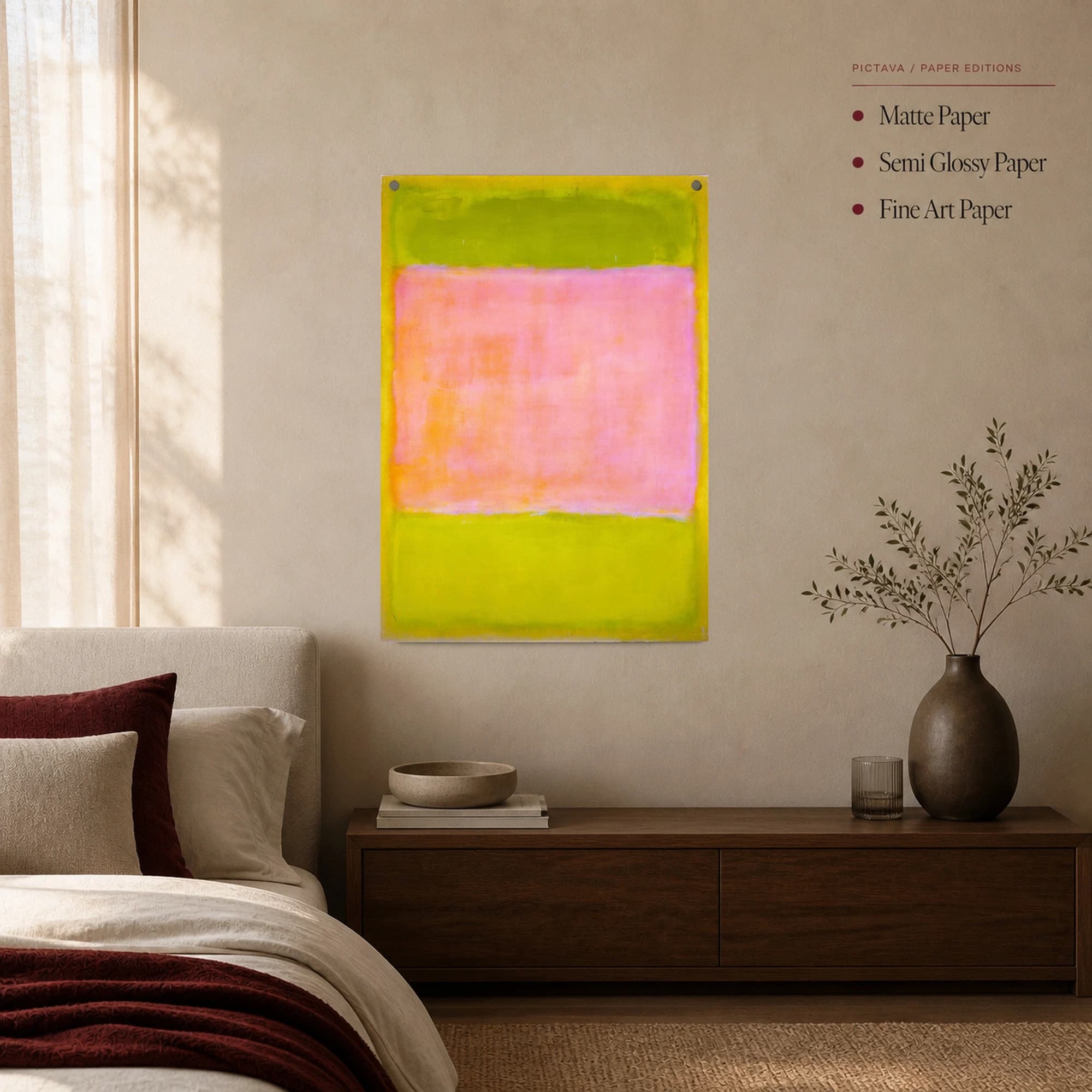 Mark Rothko Color Field Abstract Canvas Print, view 4