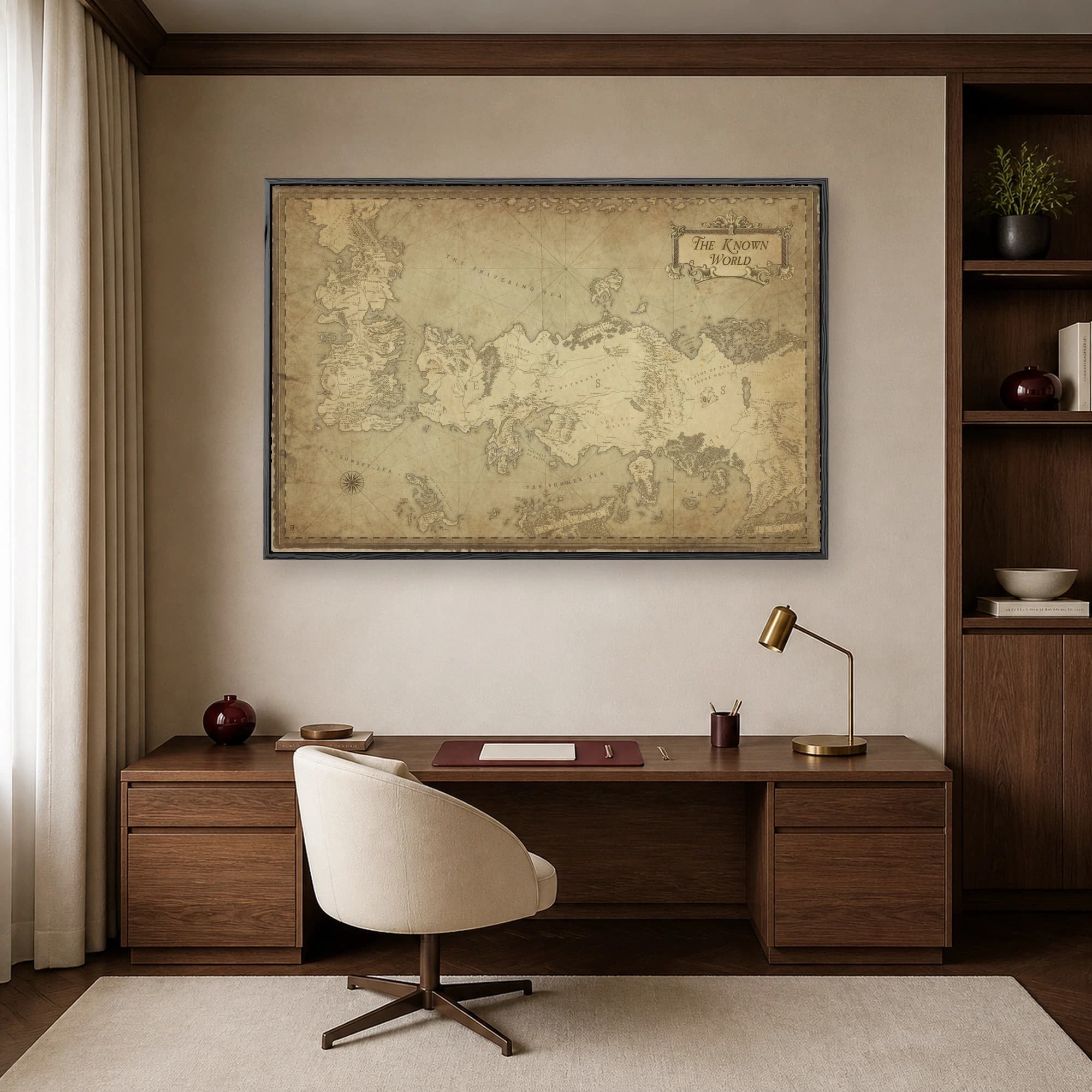 The Known World Fantasy Map Wall Art, view 6