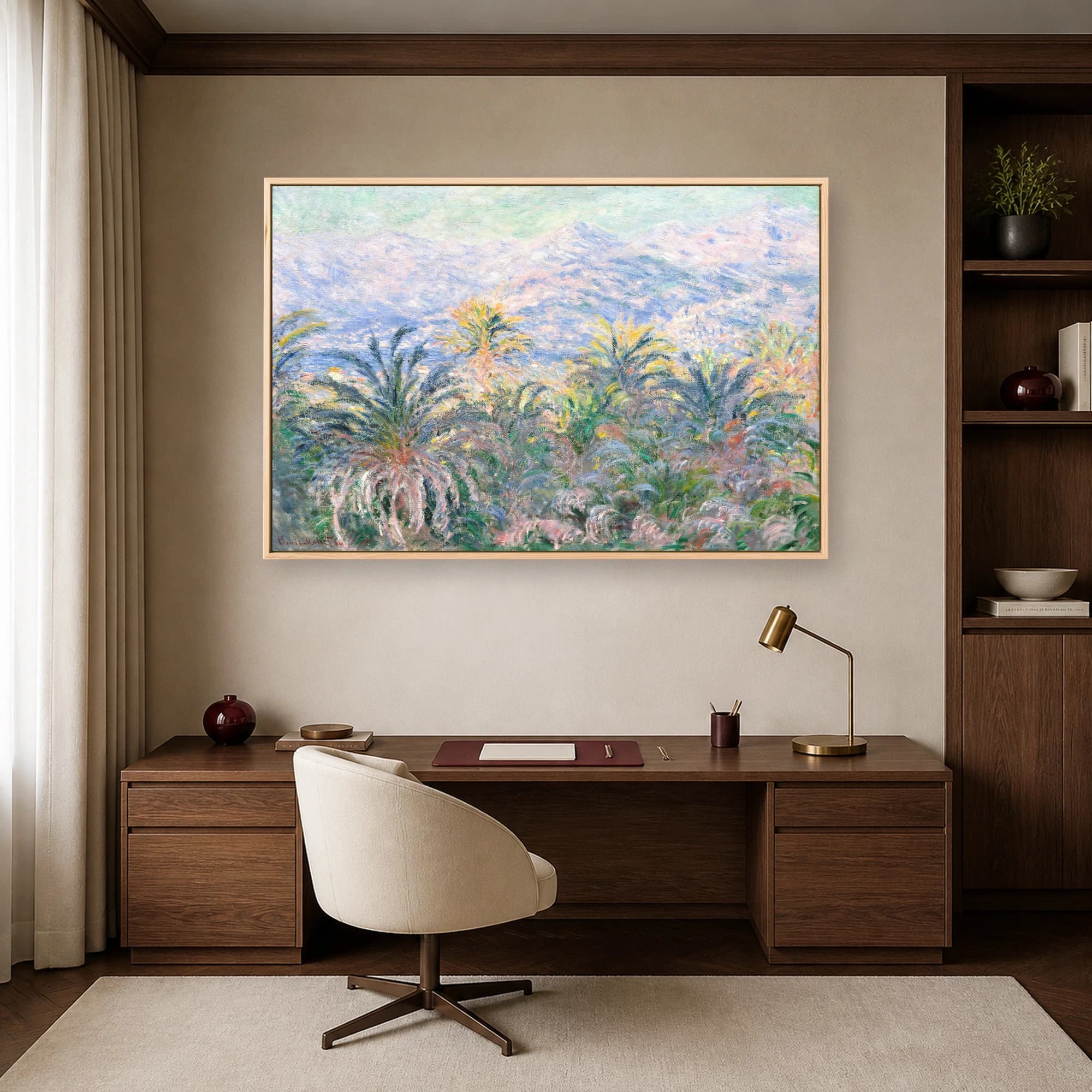 Monet Palm Trees at Bordighera Fine Art Print, view 6
