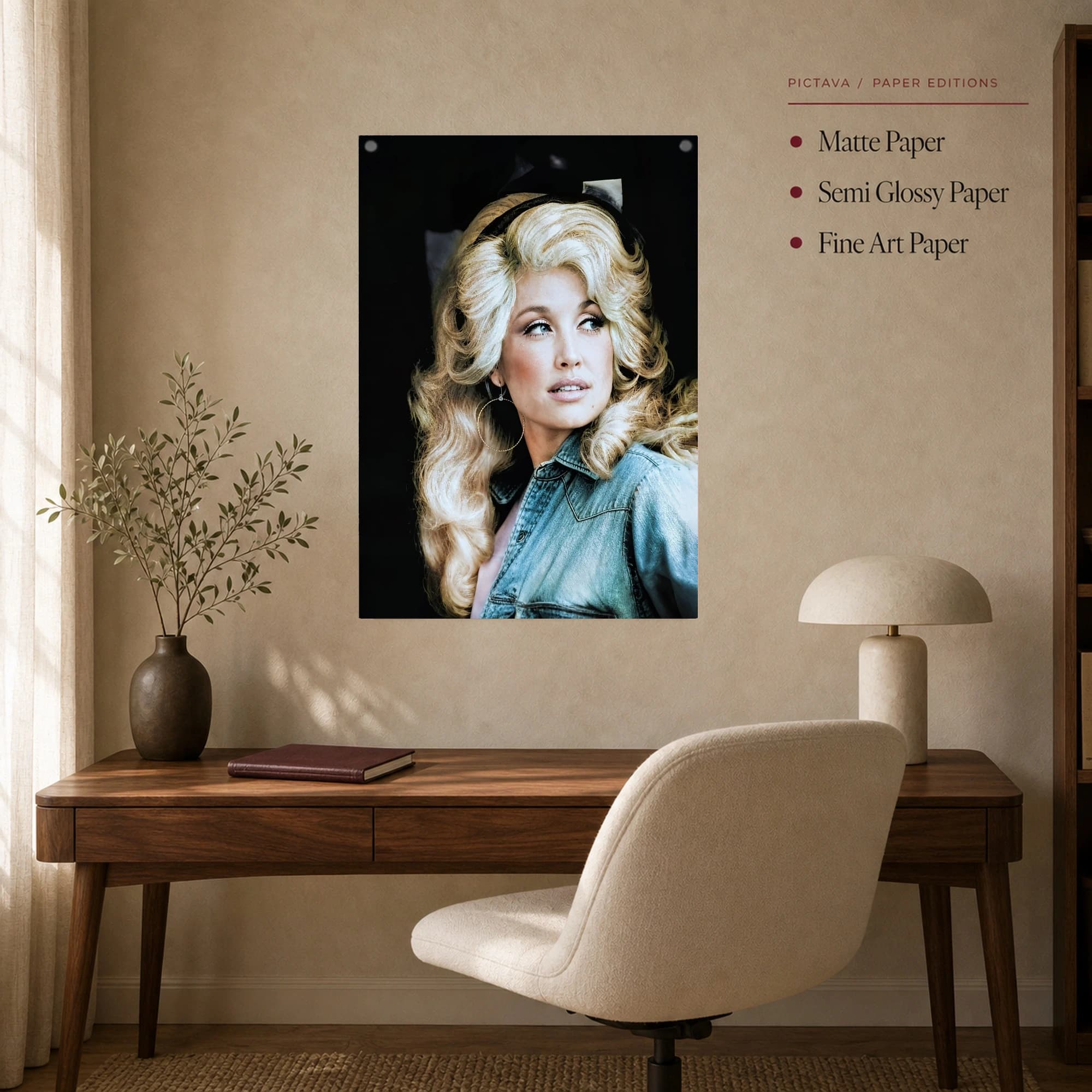 Dolly Parton Iconic Portrait Canvas Print, view 7
