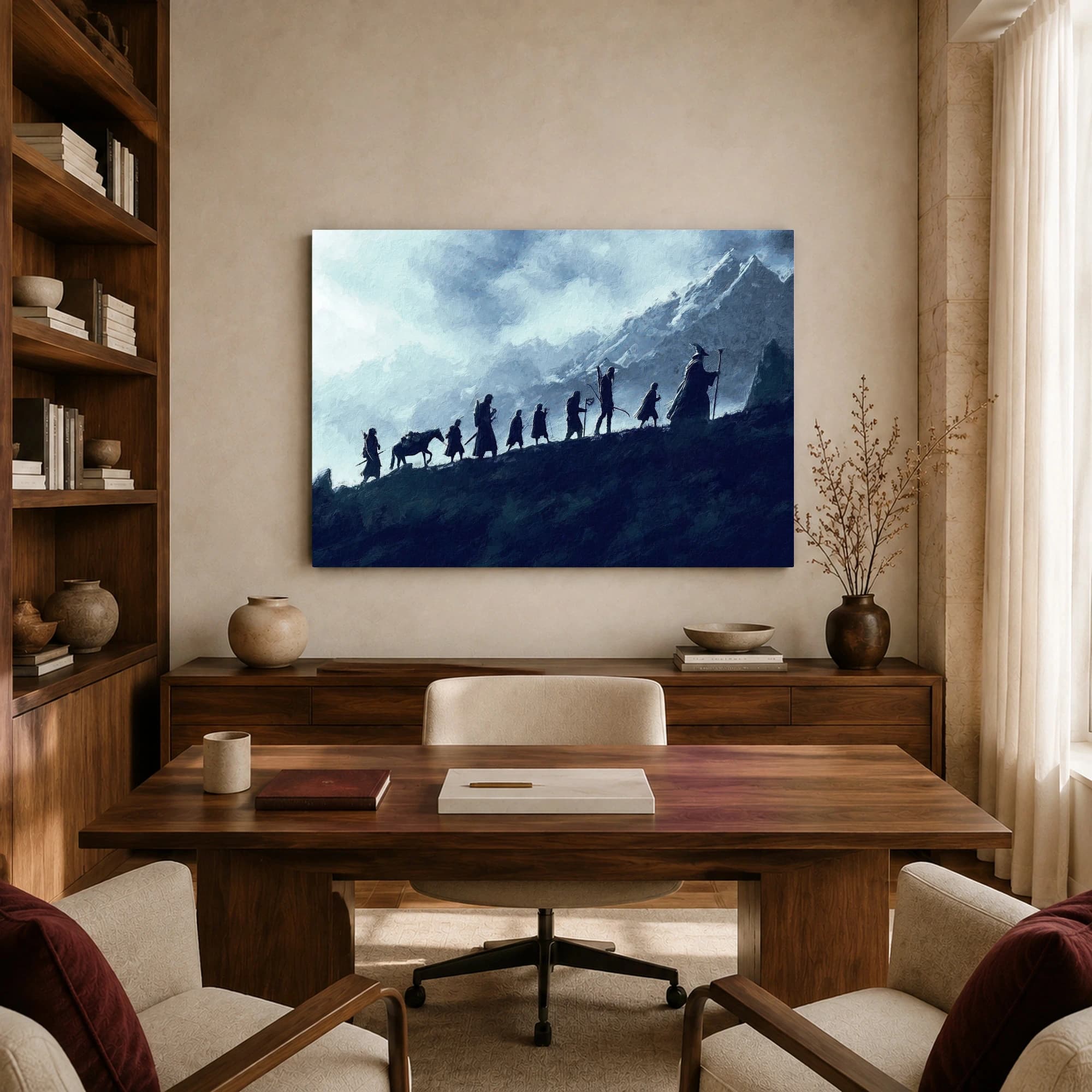 The Fellowship Journey Mountain Wall Art, view 8