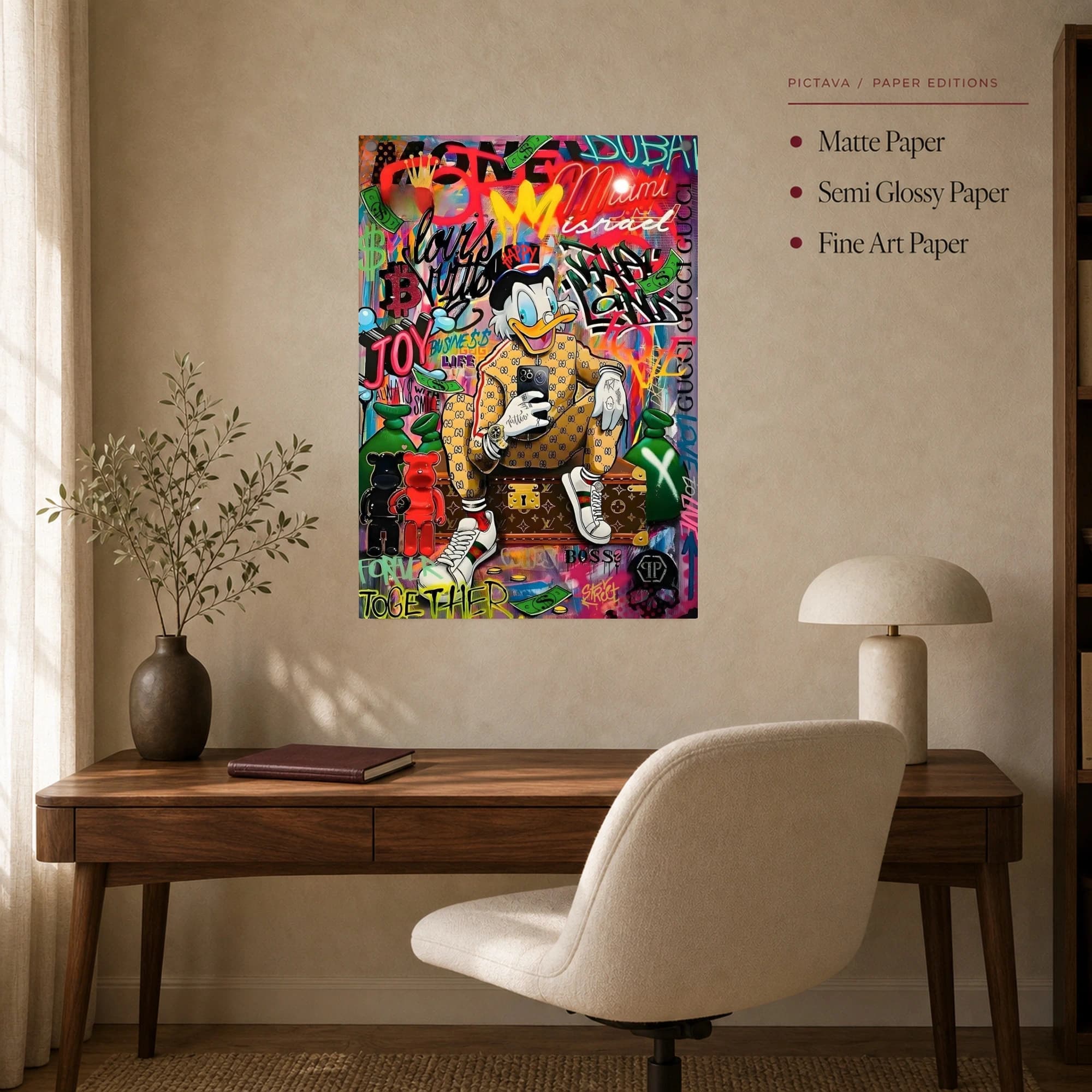 Luxury Urban Duck Pop Art Canvas Print, view 5