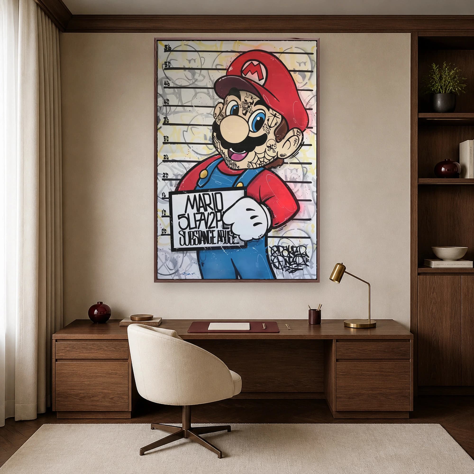 Mugshot Mario Pop Art Wall Art, view 7