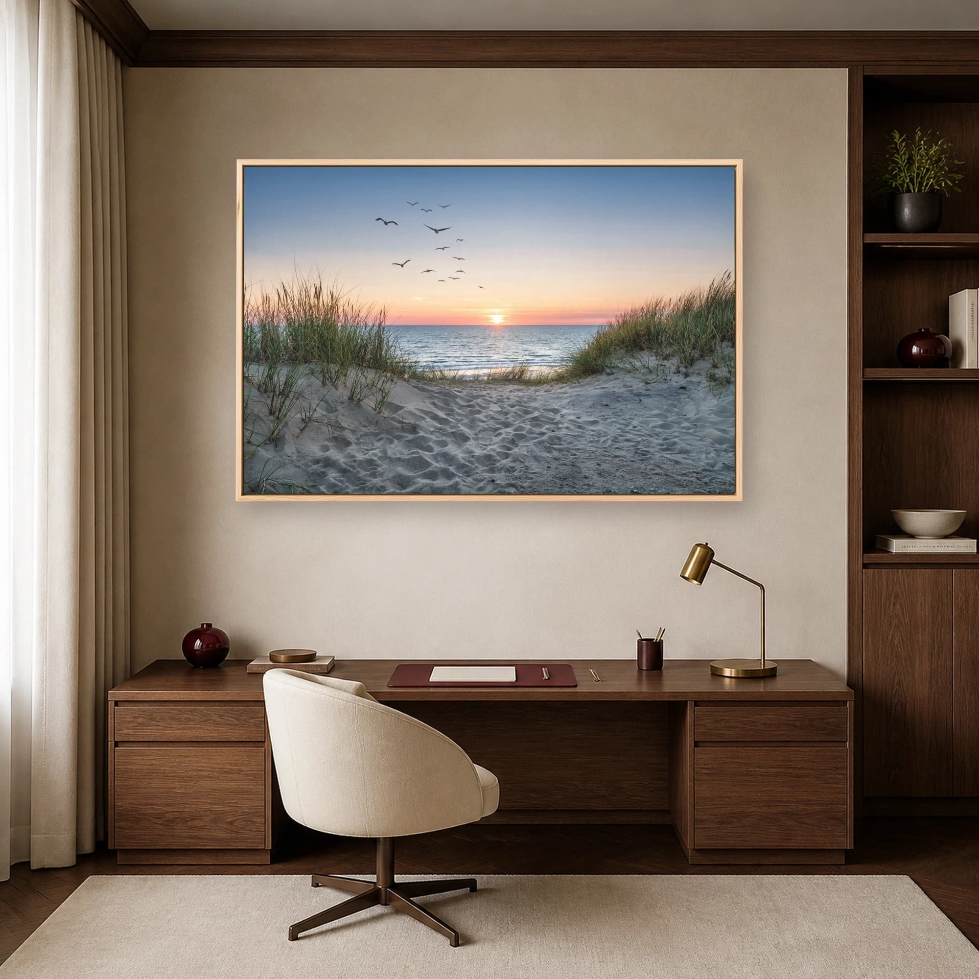 Sunset Coastal Pathway Wall Art Print, view 7