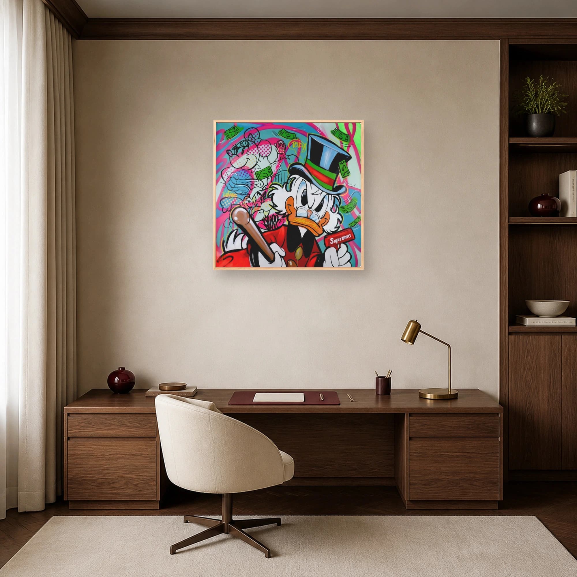 Pop Culture Wealth Graffiti Canvas Print, view 7