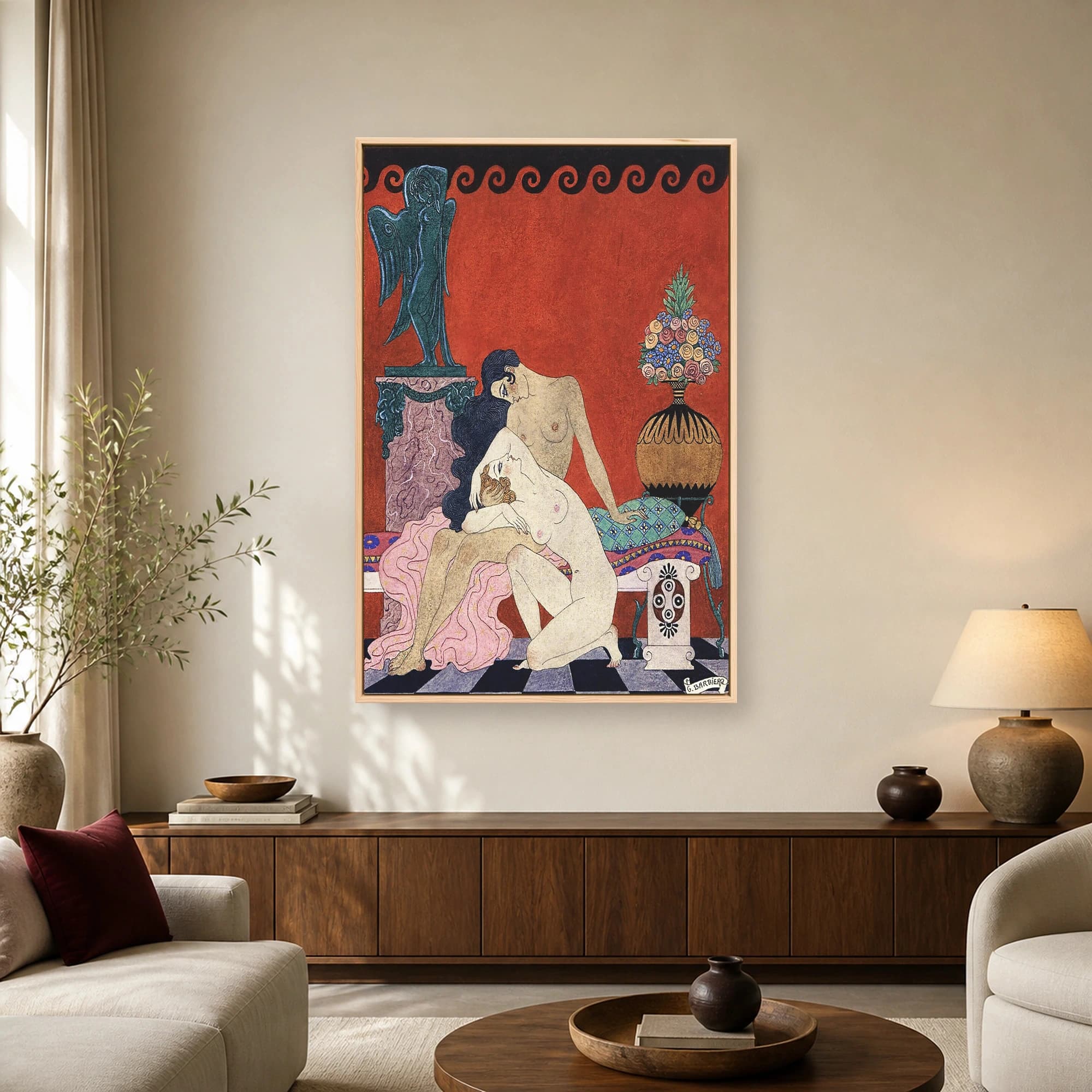 Chant de Bilitis Vintage Art Deco Fine Art Print, view 2