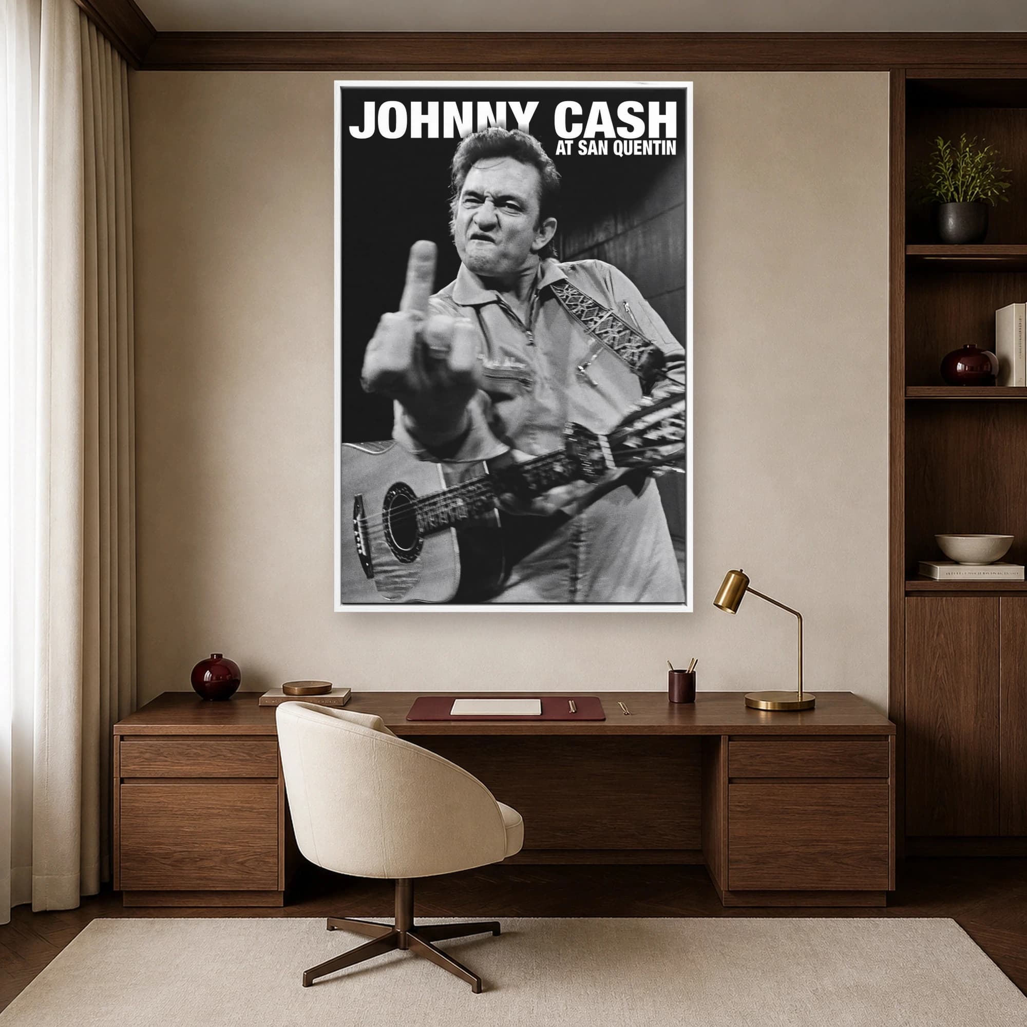 Johnny Cash at San Quentin Music Wall Art, view 5