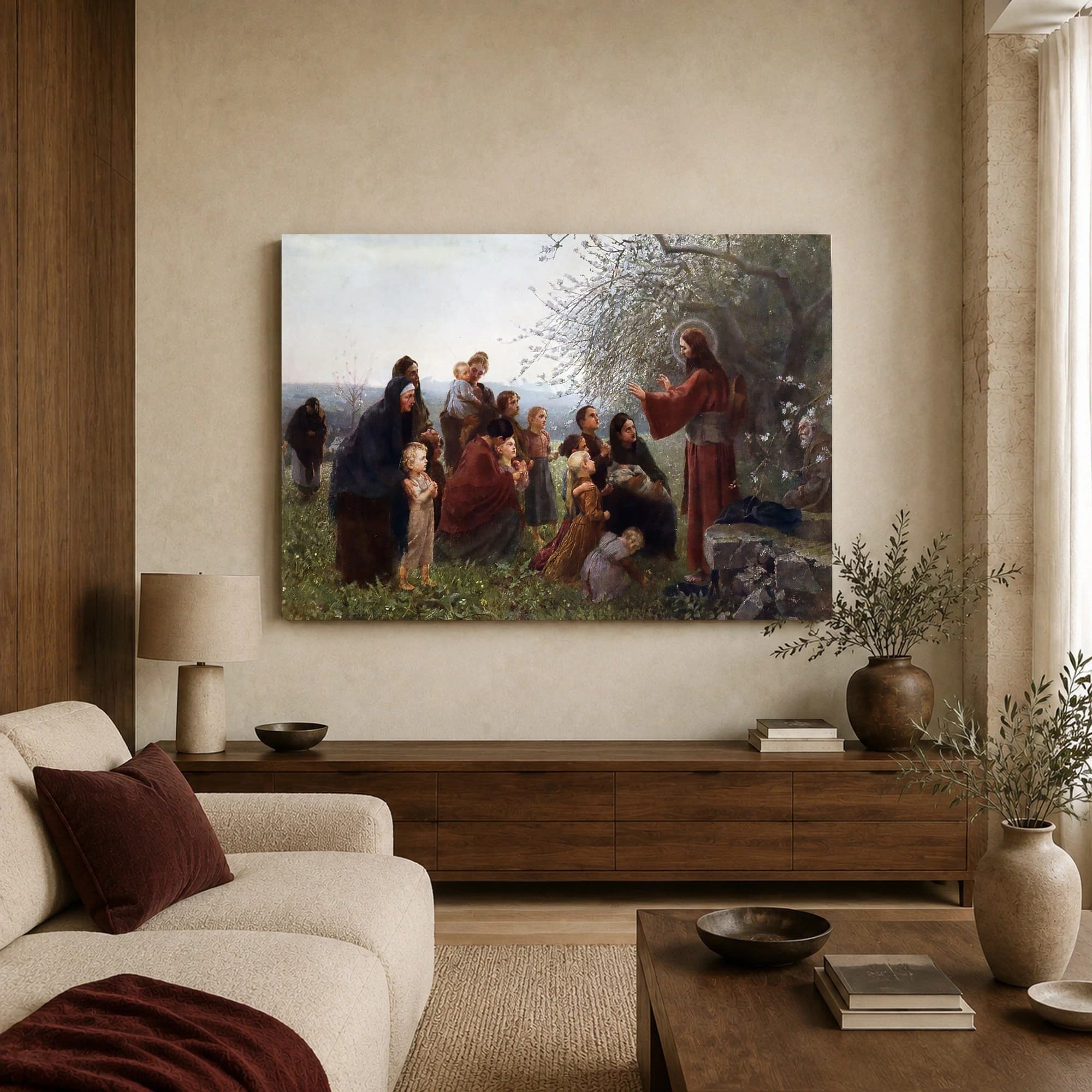 Christ Blessing the Children Vintage Fine Art Print, view 3