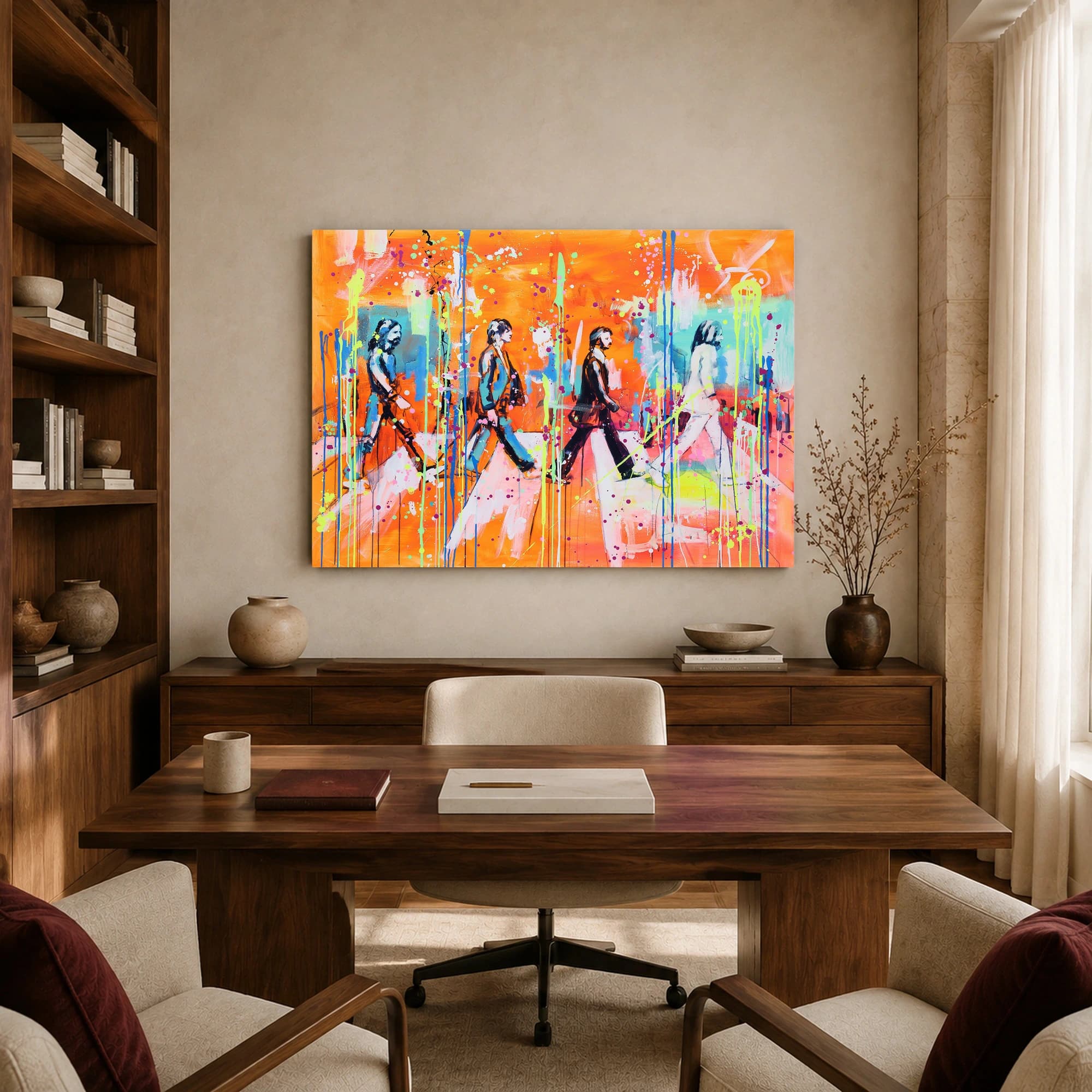 Abstract Abbey Road Music Wall Art Canvas Print, view 8