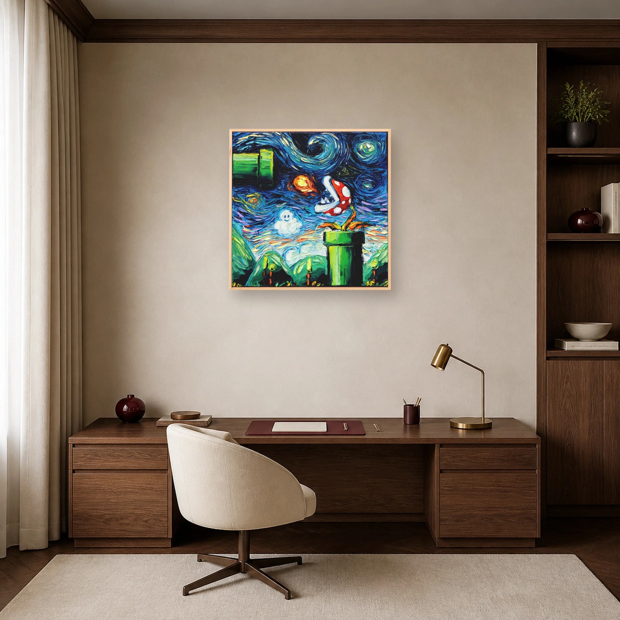 Starry Night Mushroom Kingdom Canvas Print, view 7