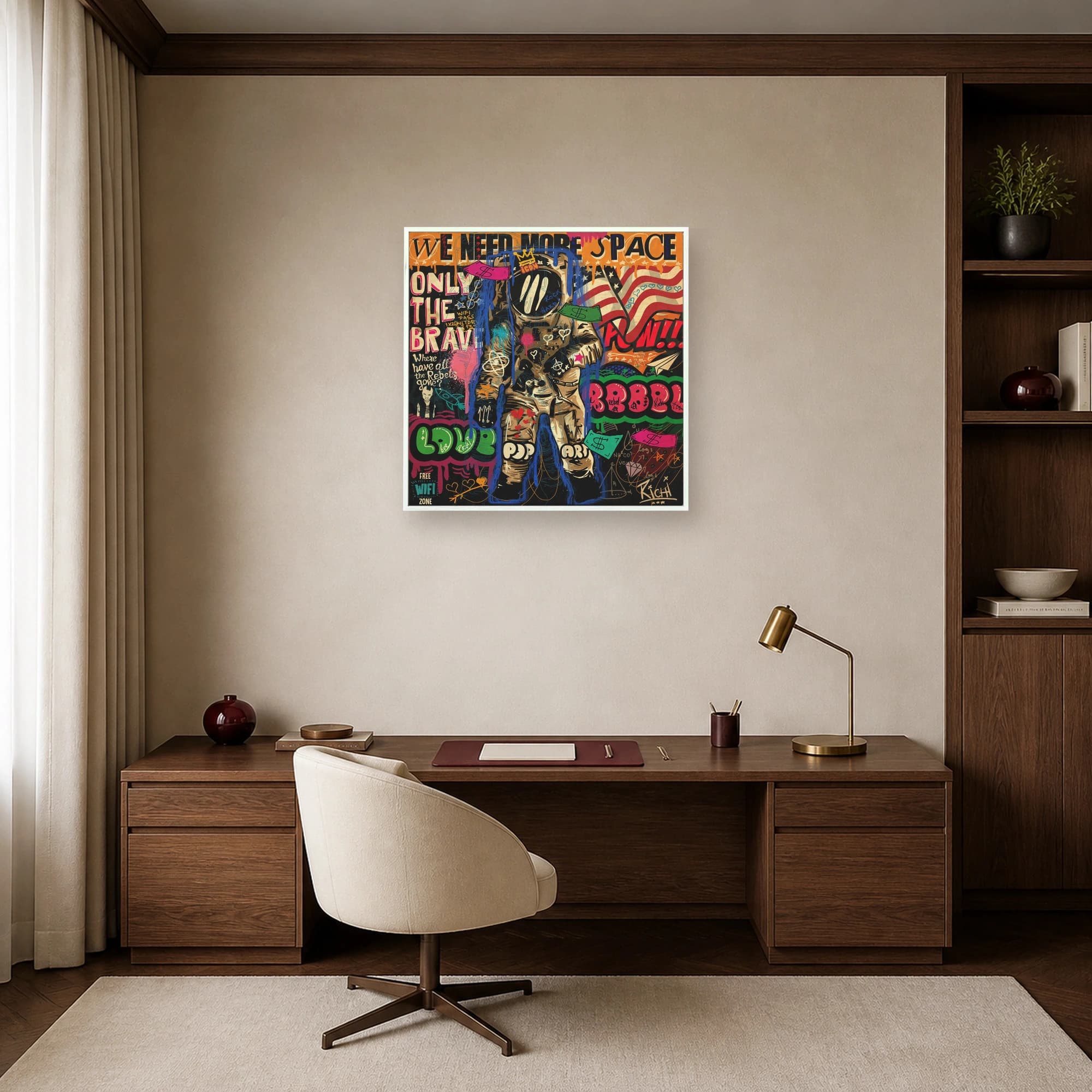 Urban Astronaut Pop Art Canvas & Fine Art Print, view 7