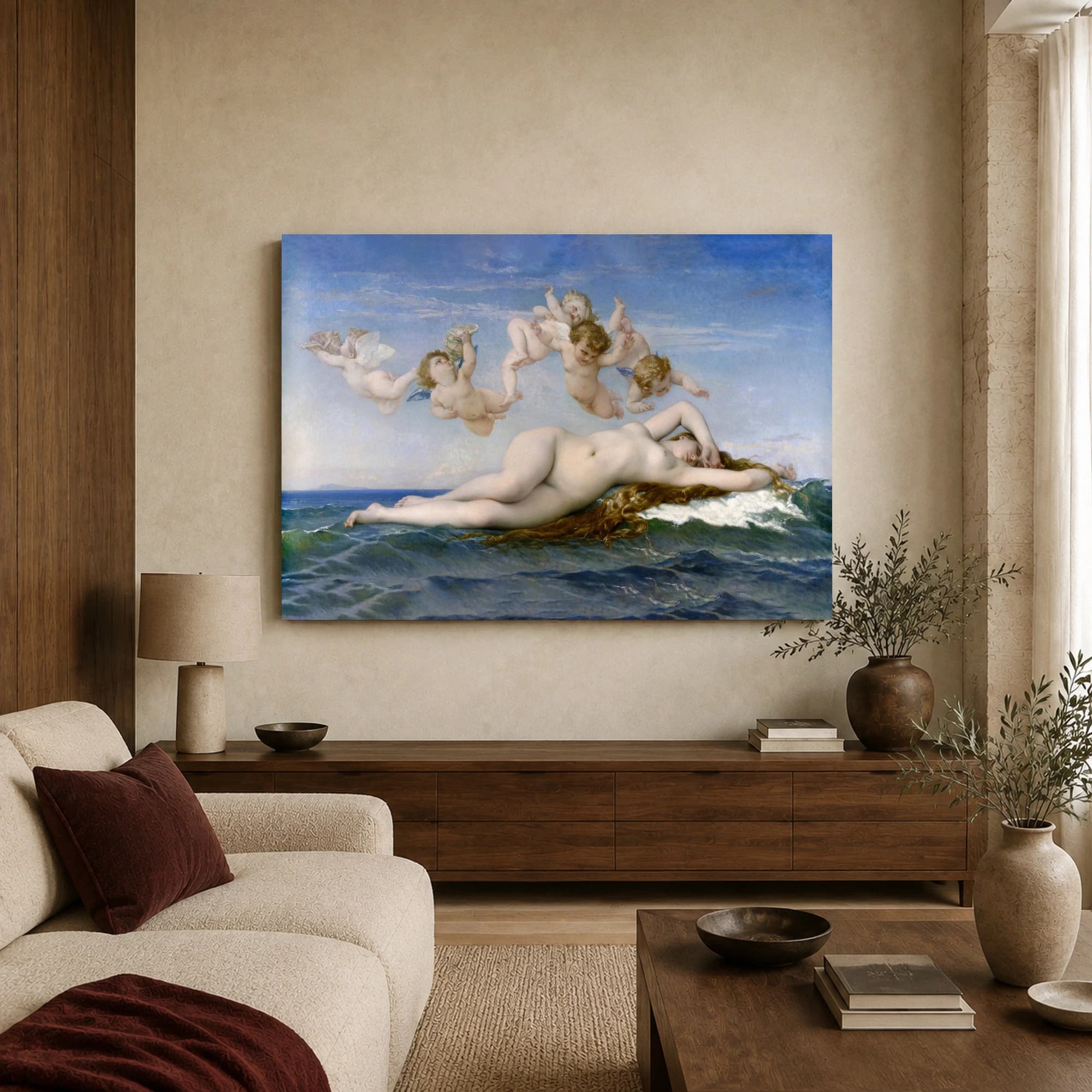 The Birth of Venus by William-Adolphe Bouguereau Fine Art Print, view 3