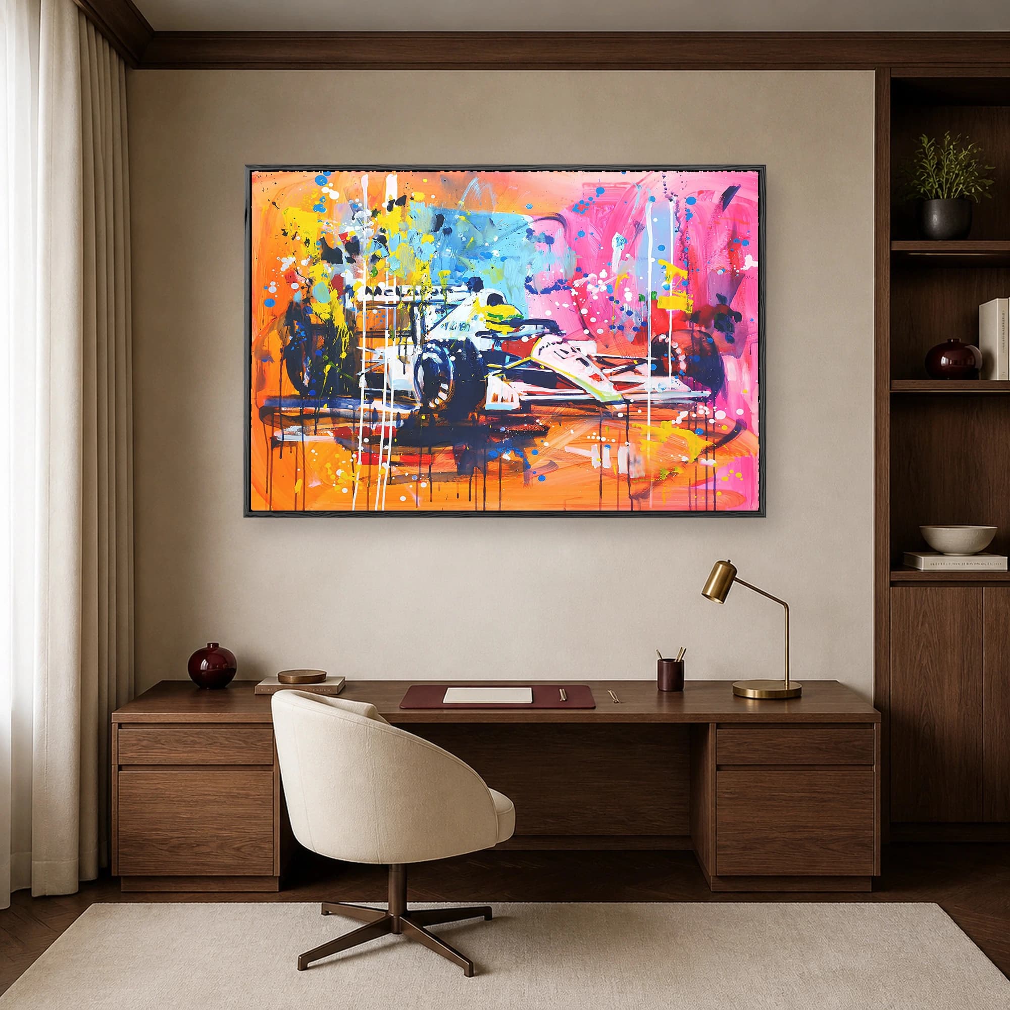 Ayrton Senna McLaren F1 Abstract Racing Wall Art, view 6