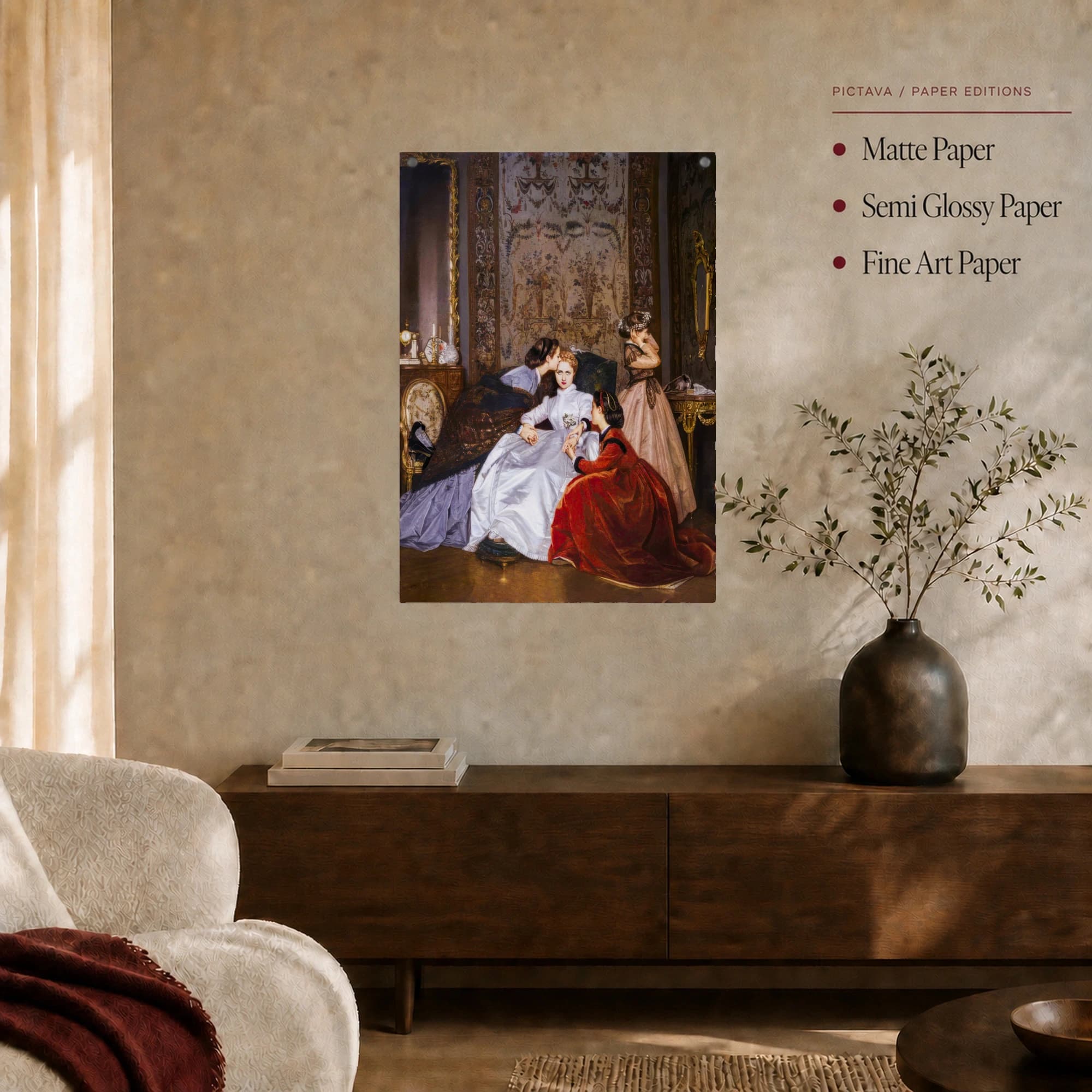 Victorian Academic Portrait Fine Art Print, view 6