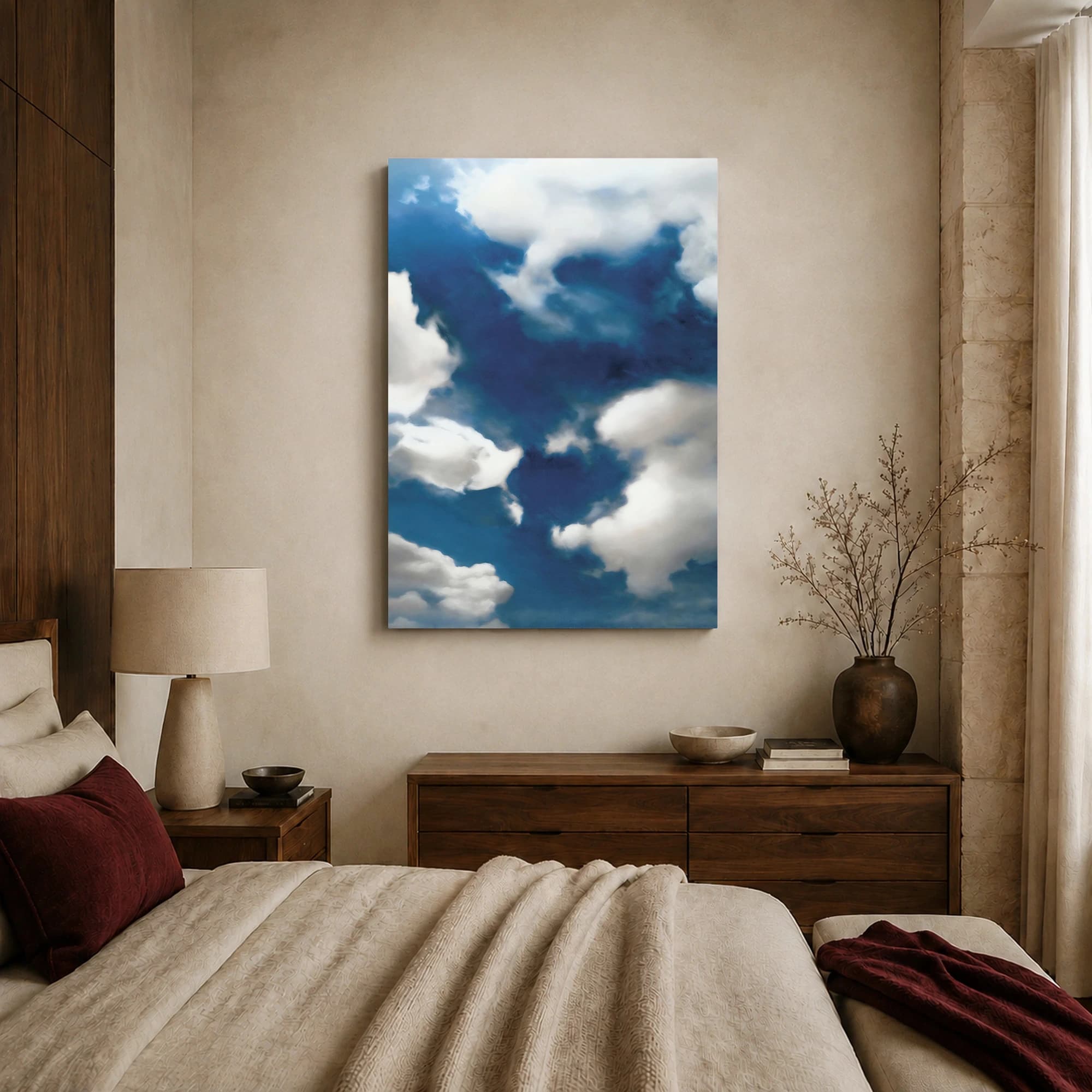 Celestial Blue Expanse Canvas Print, view 7