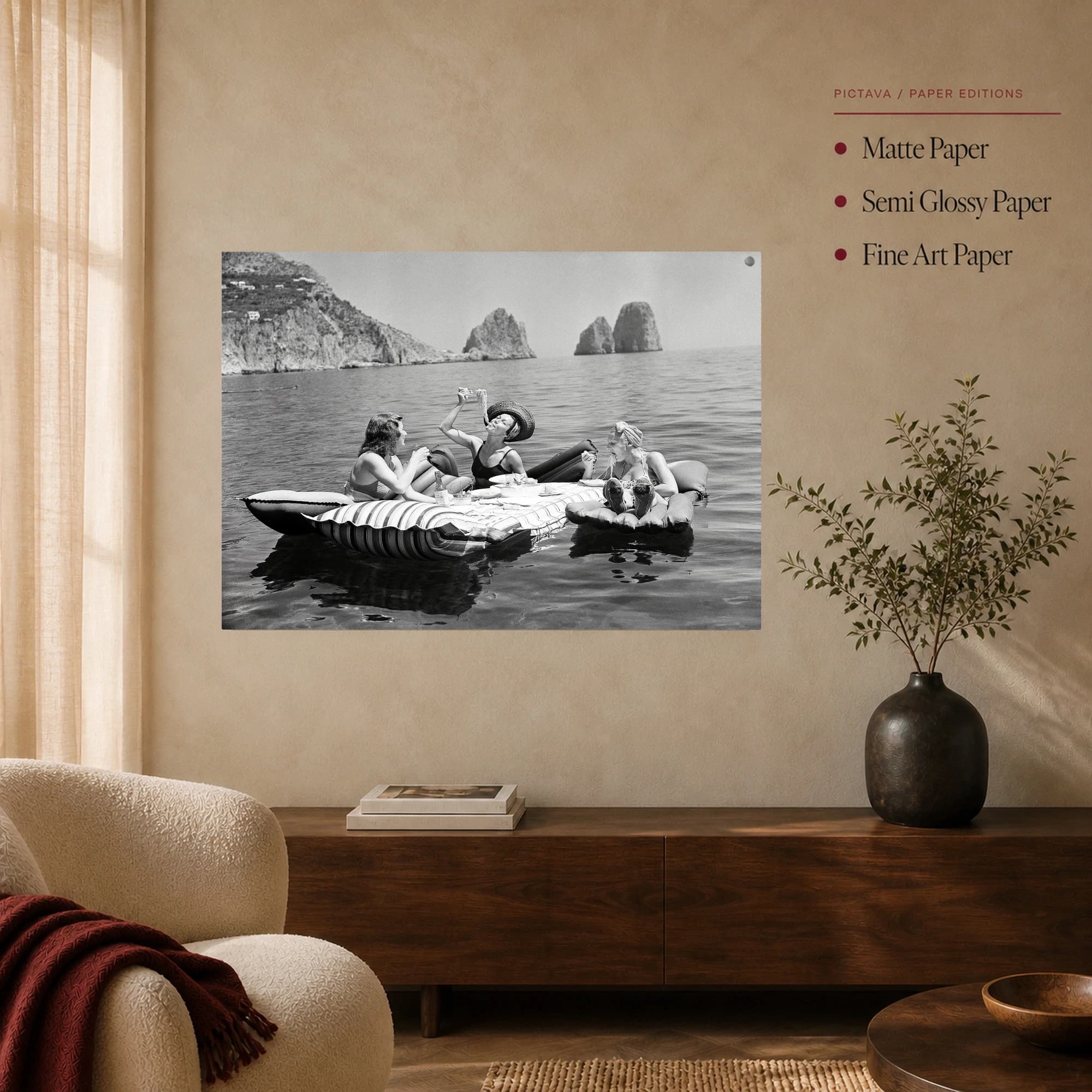Capri Spaghetti Lunch Vintage Wall Art, view 6