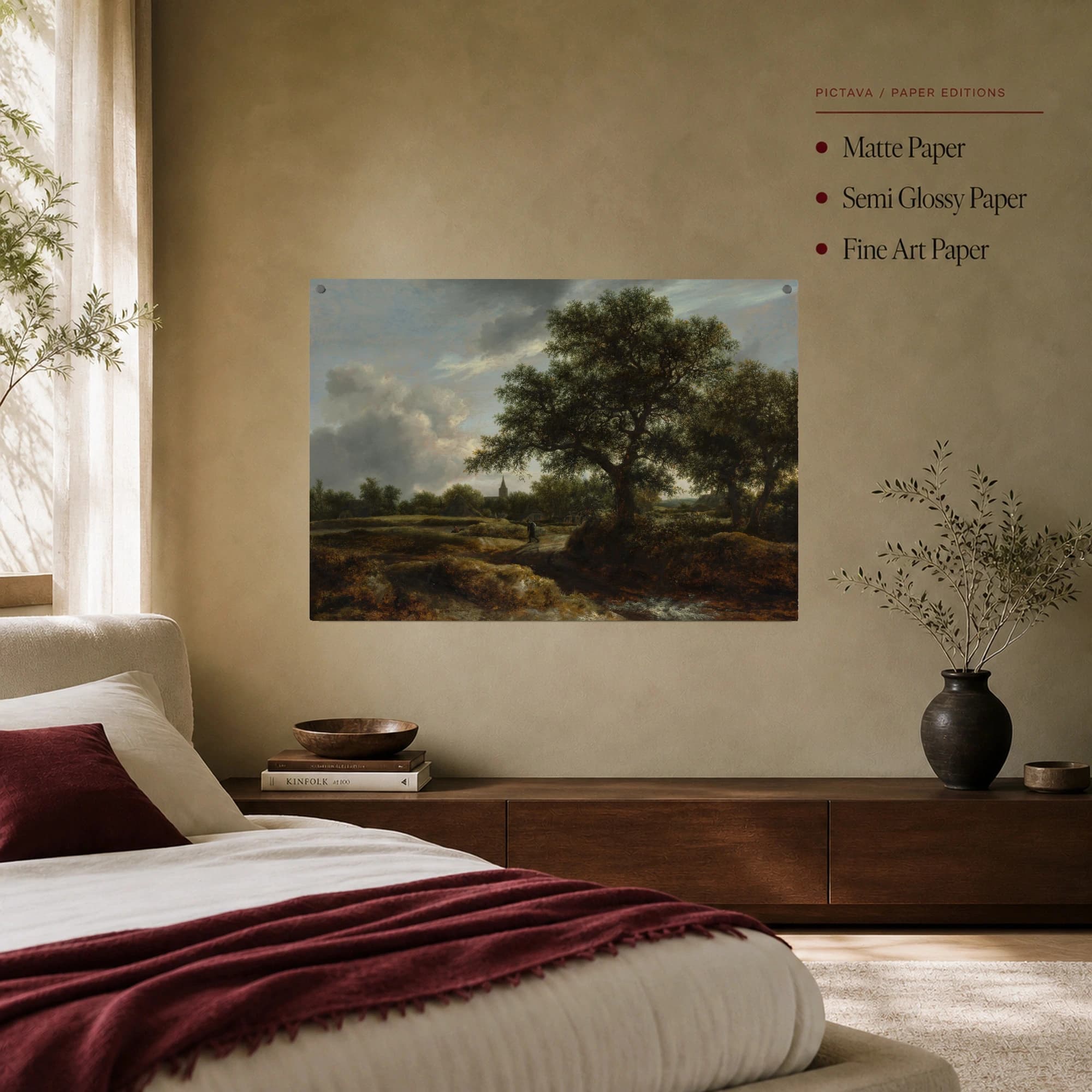 The Water Mill with the Great Oak Fine Art Print, view 7