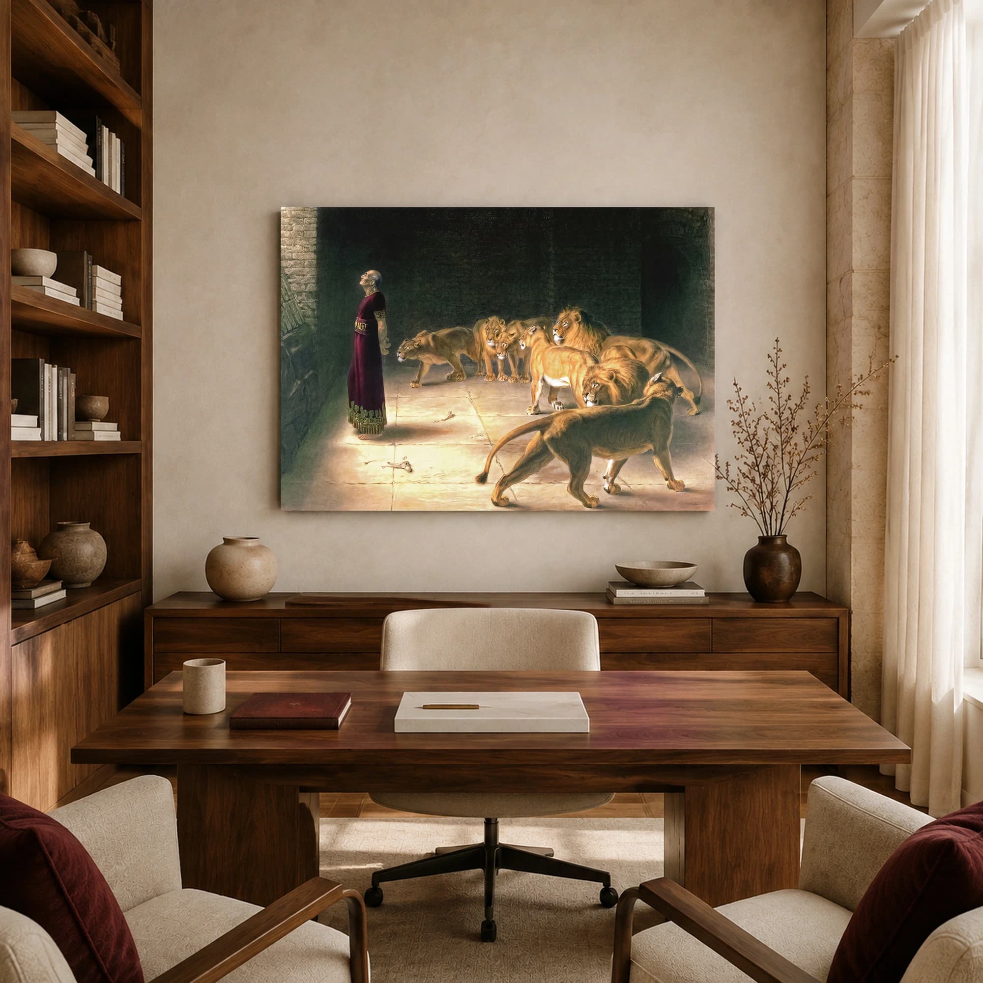 Daniel in the Lions Den Historical Art Print, view 8