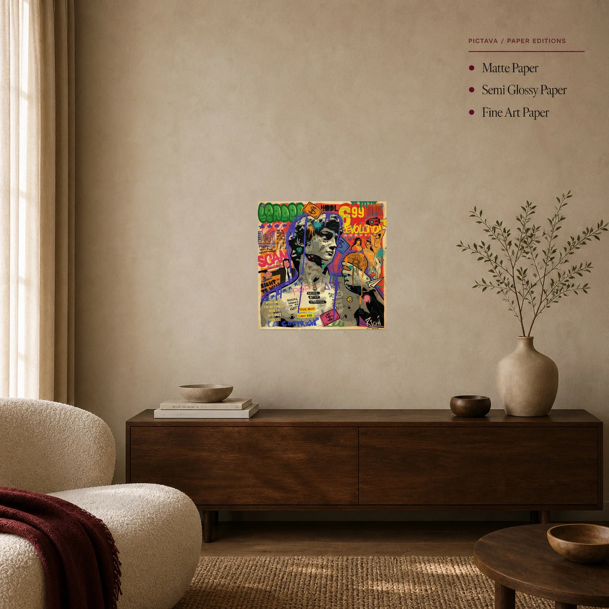 Crypto Revolution David Street Art Print, view 8