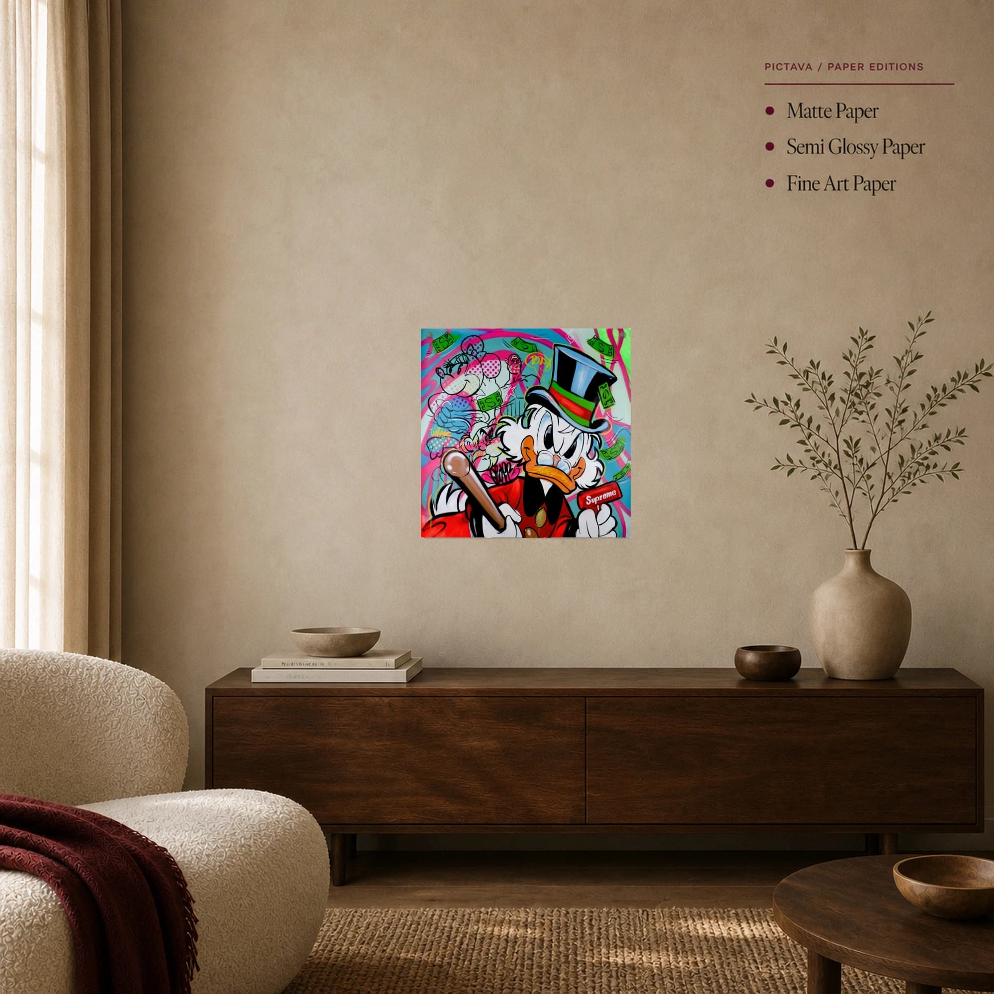 Pop Culture Wealth Graffiti Canvas Print, view 8