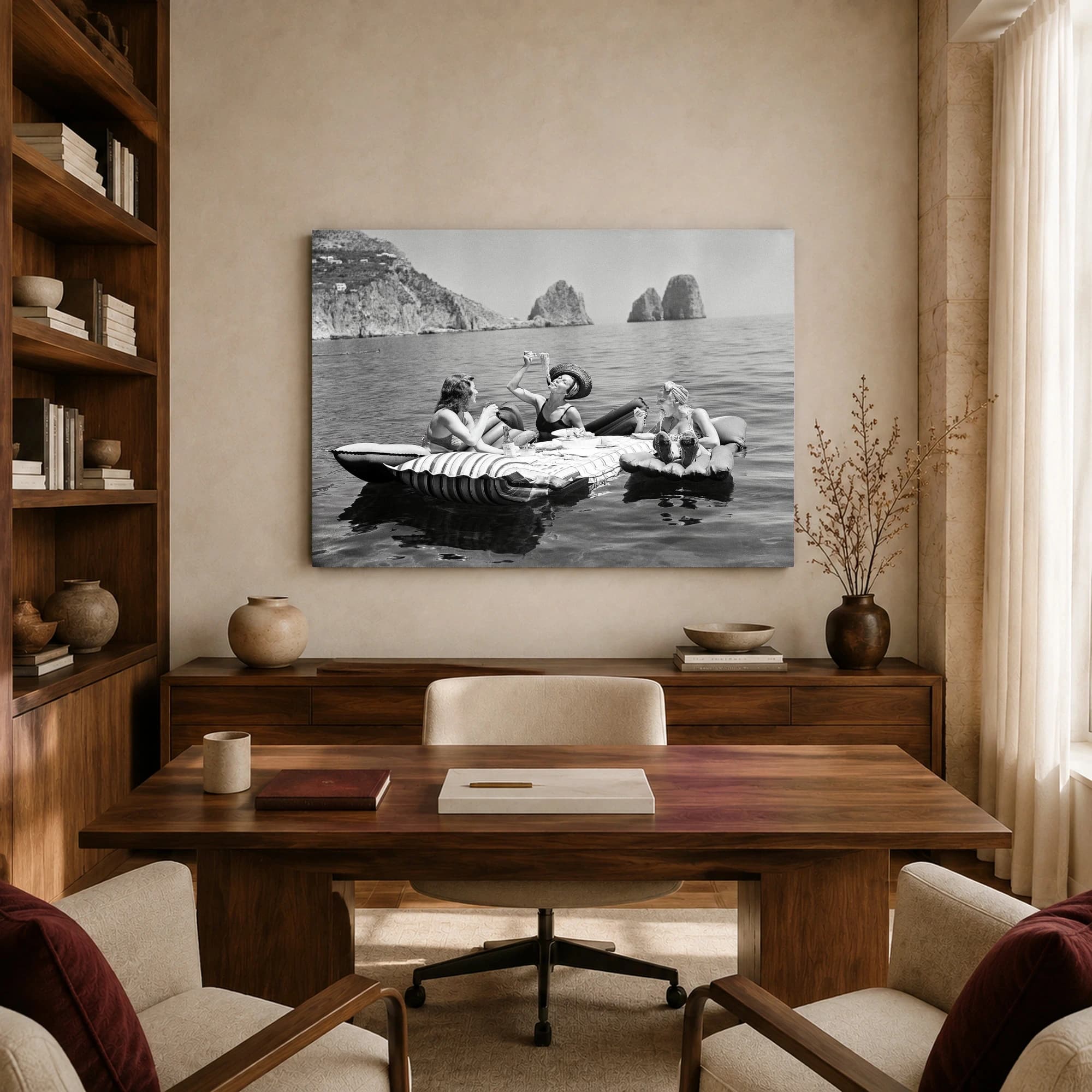 Capri Spaghetti Lunch Vintage Wall Art, view 8