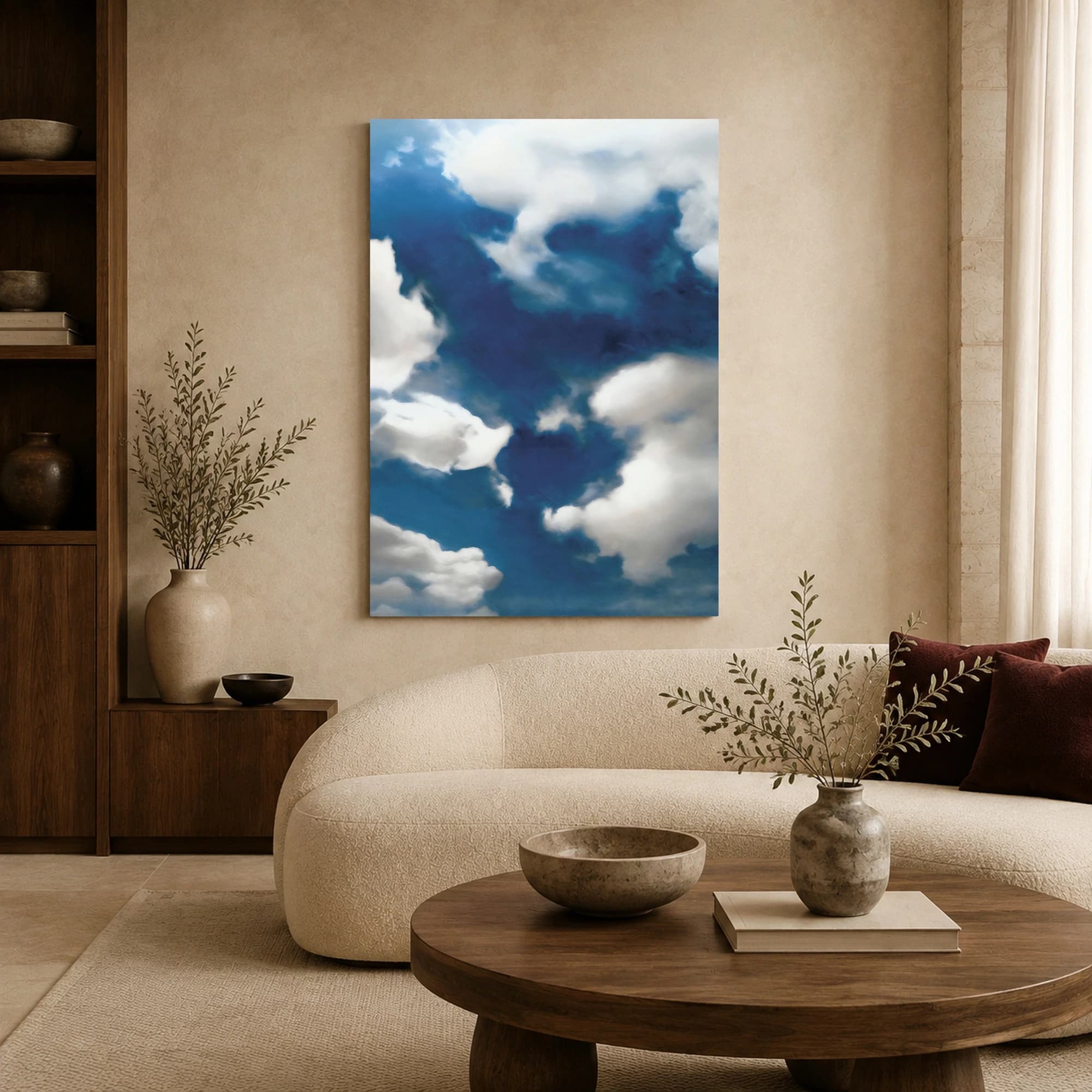 Celestial Blue Expanse Canvas Print, view 6