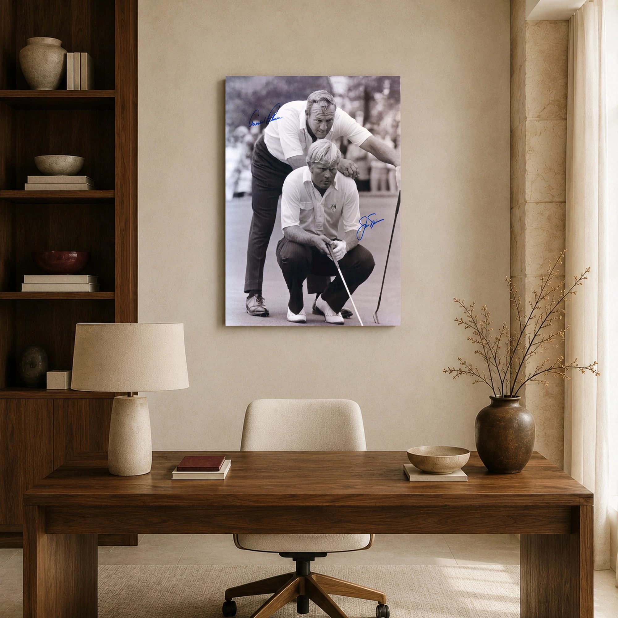 Arnold Palmer and Jack Nicklaus Historic Golf Print, view 8